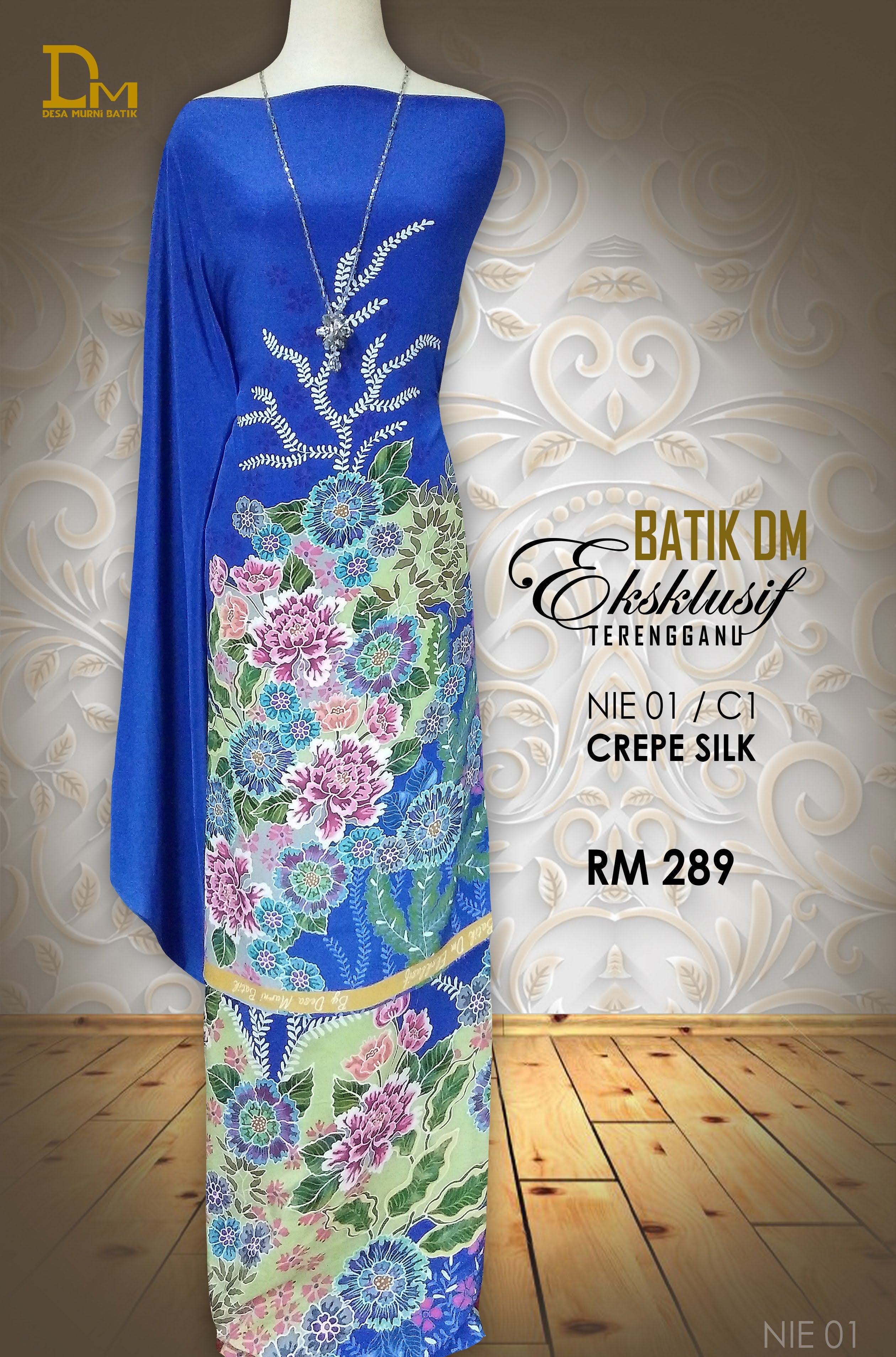 BATIK DM EKSKLUSIF TERENGGANU CREPE SILK NIE 01