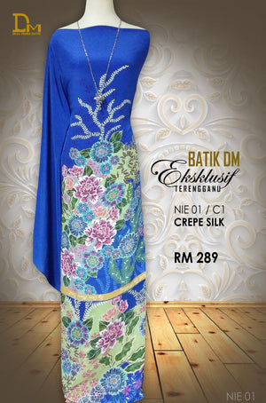BATIK DM EKSKLUSIF TERENGGANU CREPE SILK NIE 01