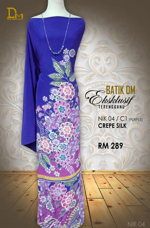 BATIK DM EKSKLUSIF TERENGGANU CREPE SILK NIK 04