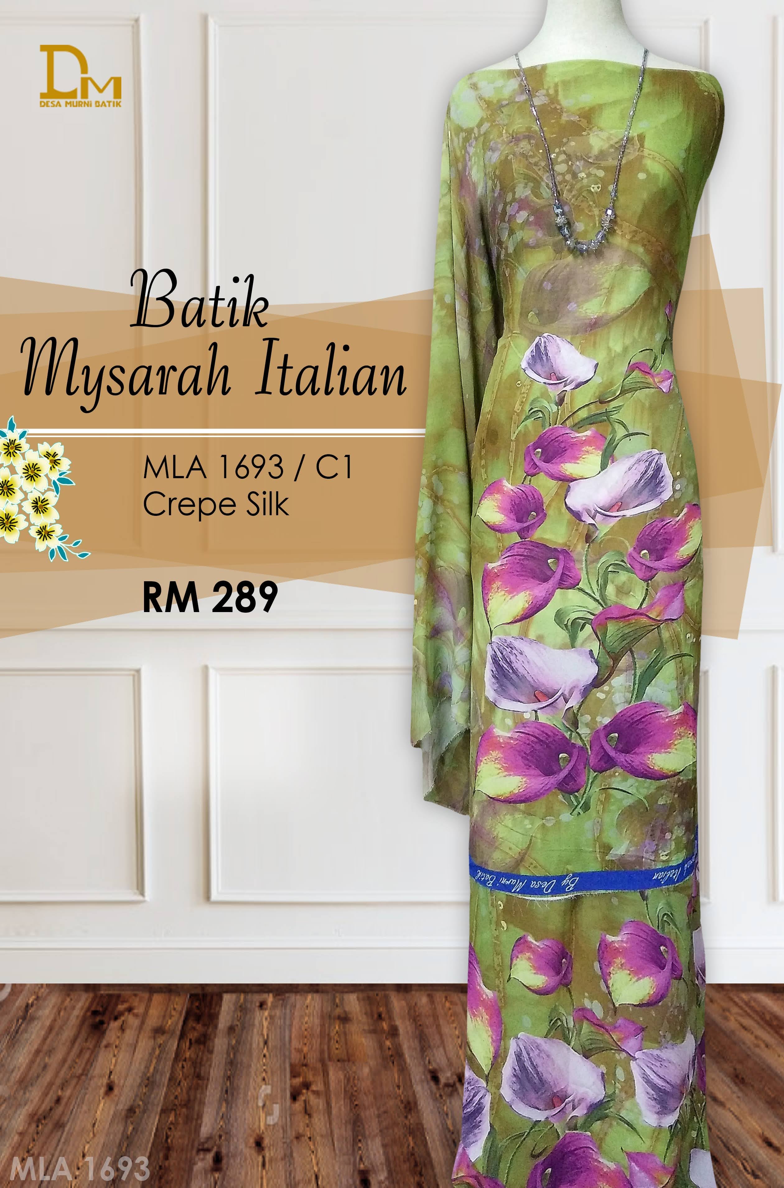 BATIK MYSARAH ITALIAN CREPE SILK MLA 1693