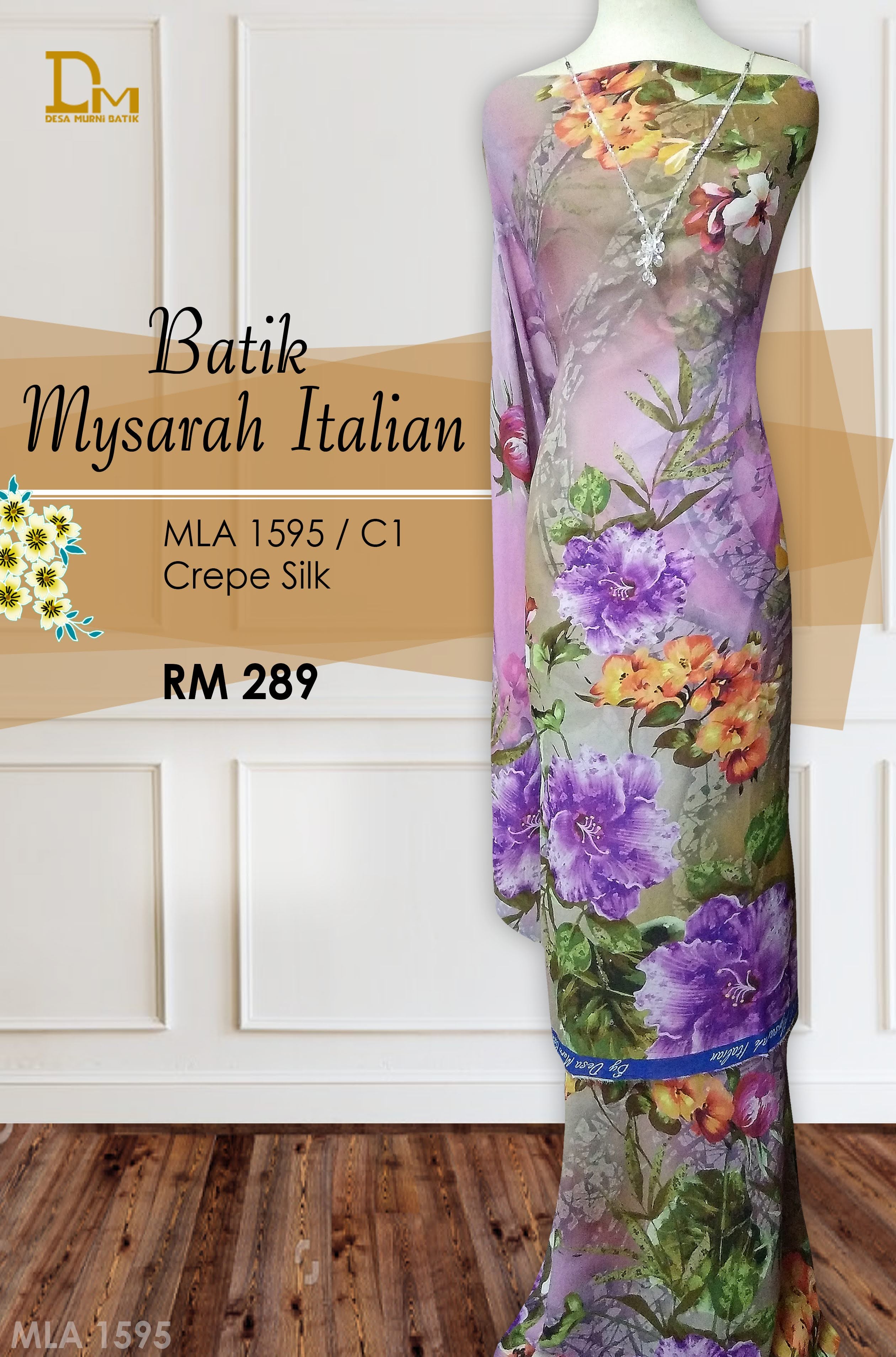 BATIK MYSARAH ITALIAN CREPE SILK MLA 1595
