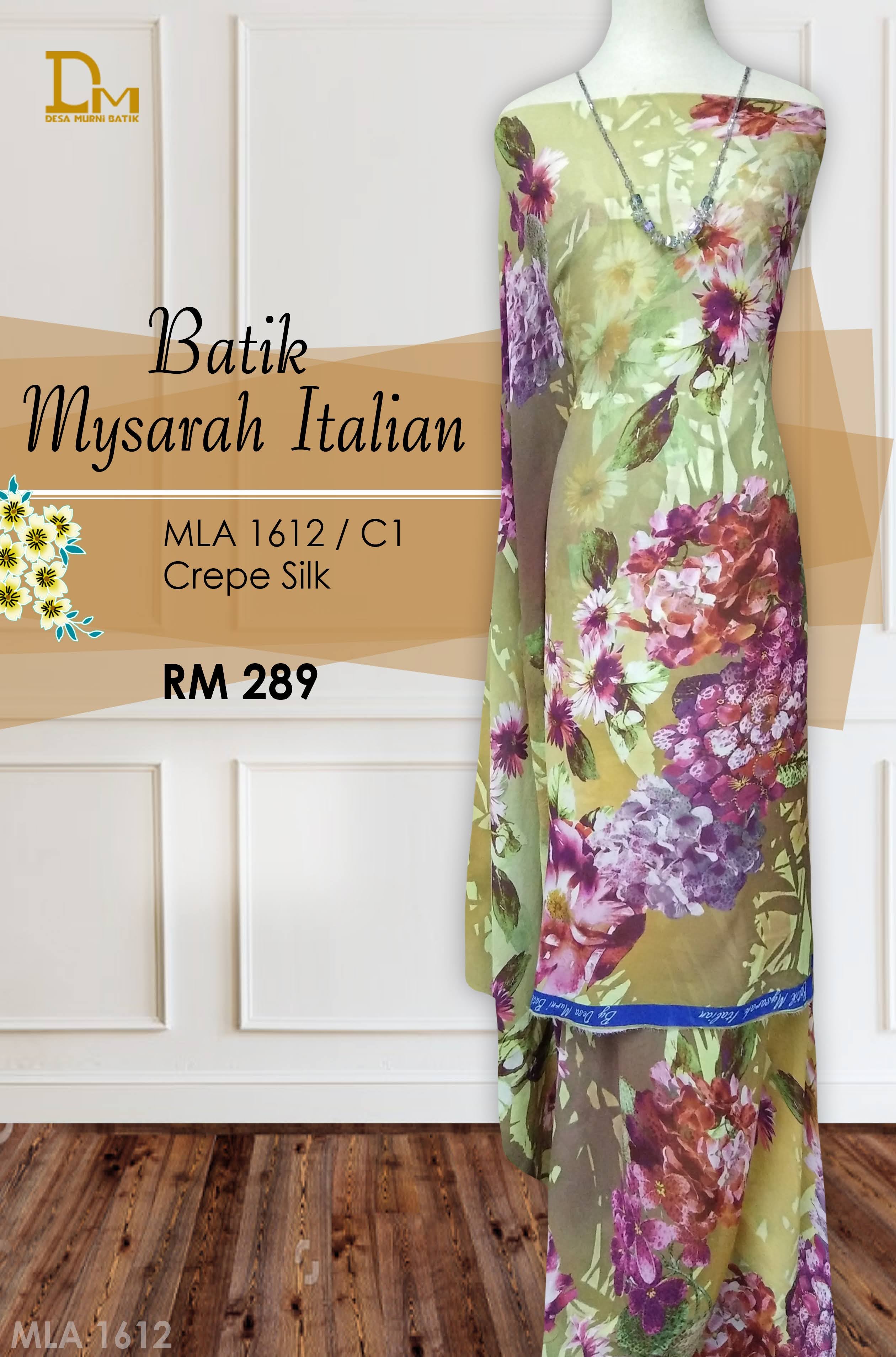 BATIK MYSARAH ITALIAN CREPE SILK MLA 1612