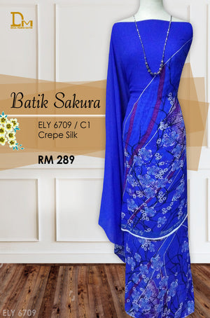 BATIK SAKURA CREPE SILK  ELY 6709