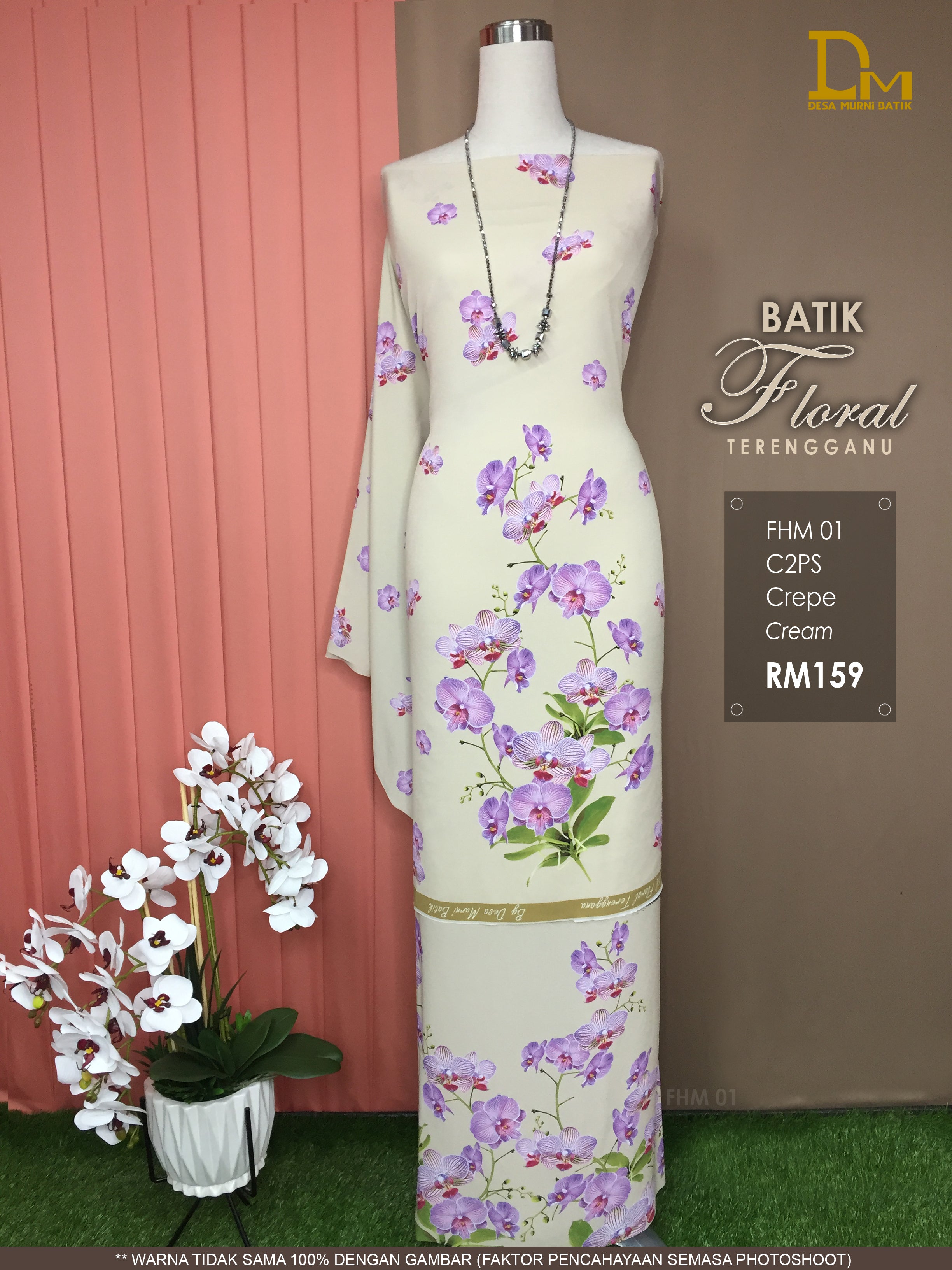 BATIK FLORAL TERENGGANU CREPE FHM 01