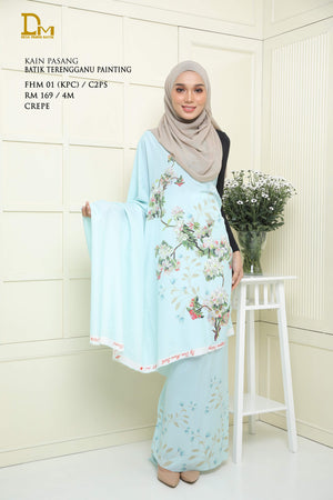 BATIK TERENGGANU PAINTING FHM 01 CREPE
