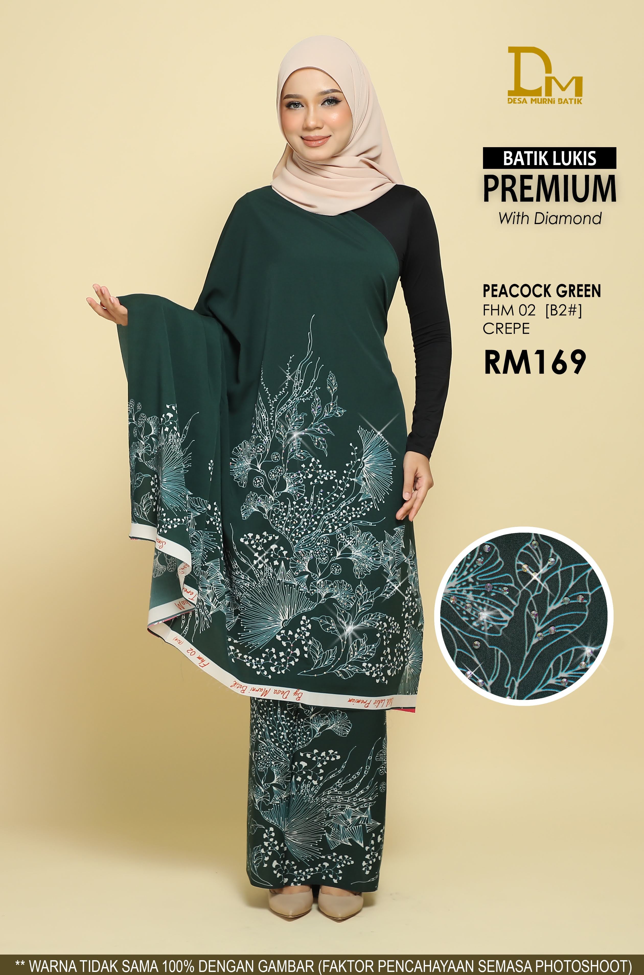 BATIK LUKIS PREMIUM WITH DIAMOND CREPE FHM 02
