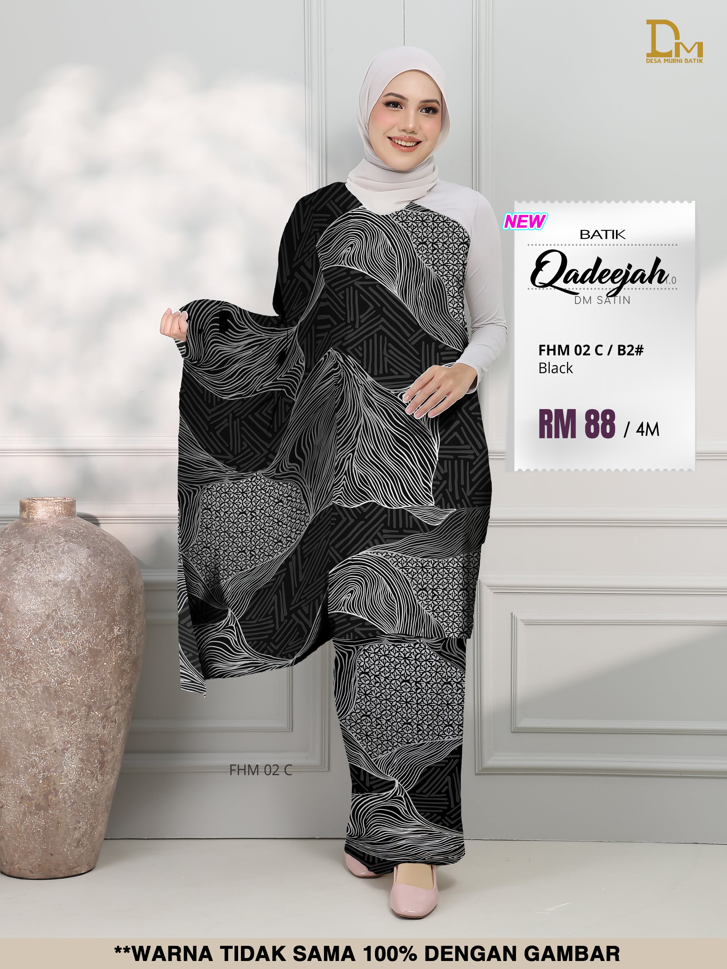 BATIK QADEEJAH SATIN FHM 02 C
