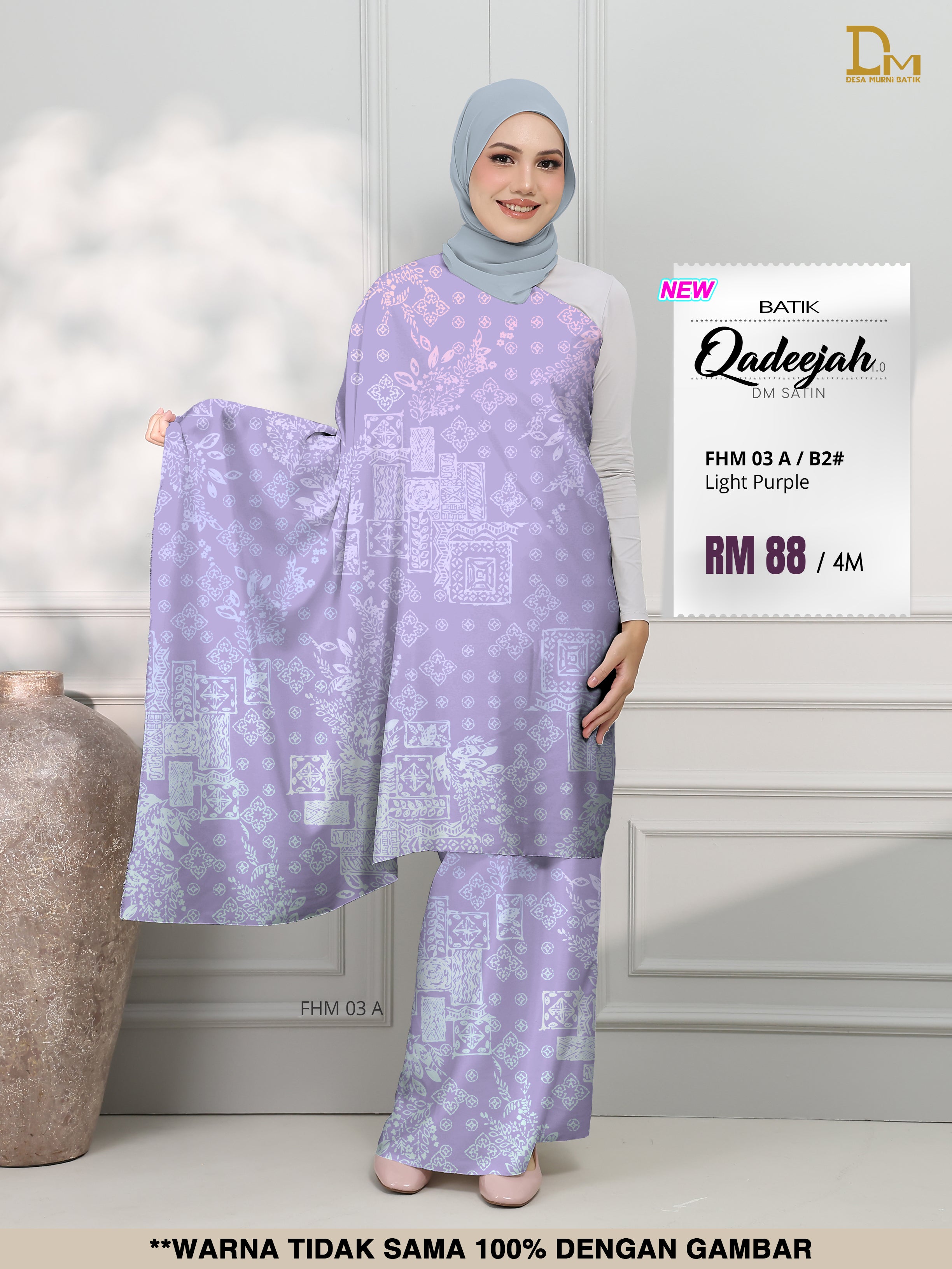 BATIK QADEEJAH SATIN FHM 03 A