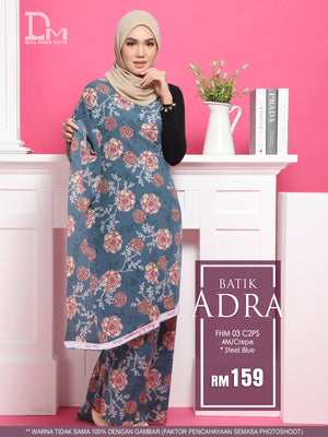 BATIK ANDRA FHM 03 CREPE STEEL BLUE