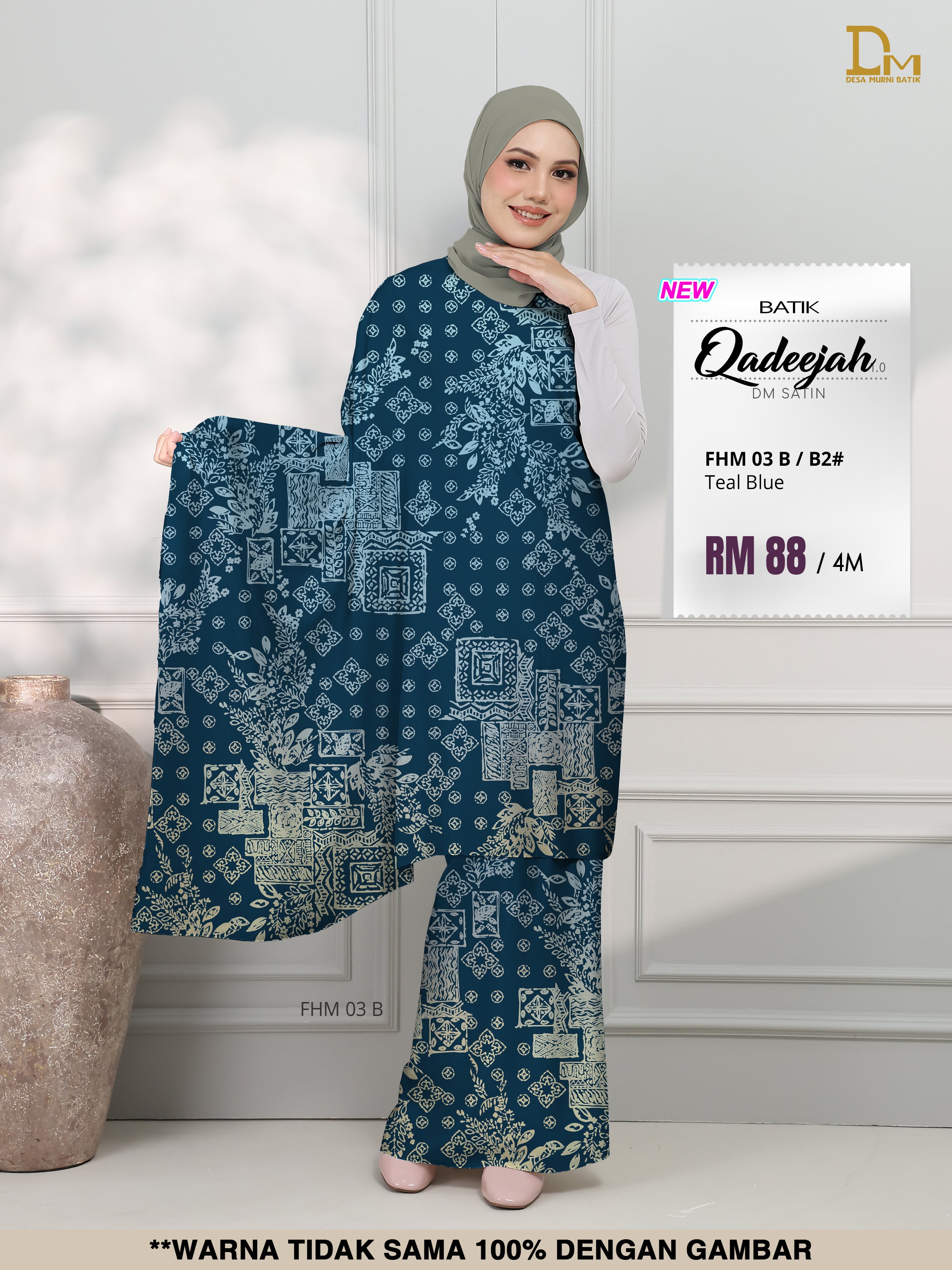 BATIK QADEEJAH SATIN FHM 03 B
