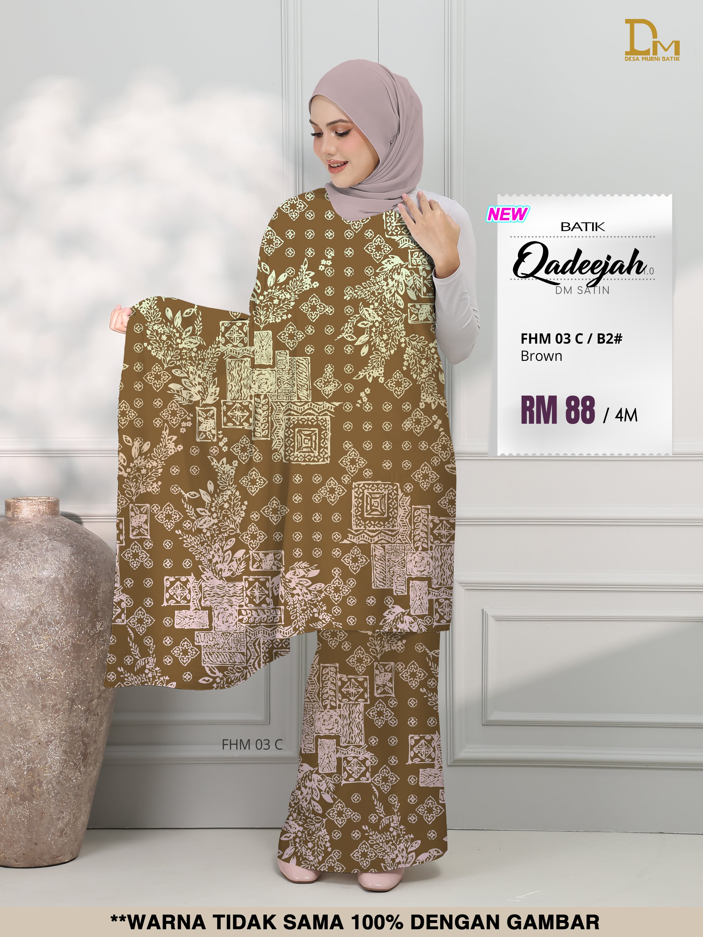 BATIK QADEEJAH SATIN FHM 03 C