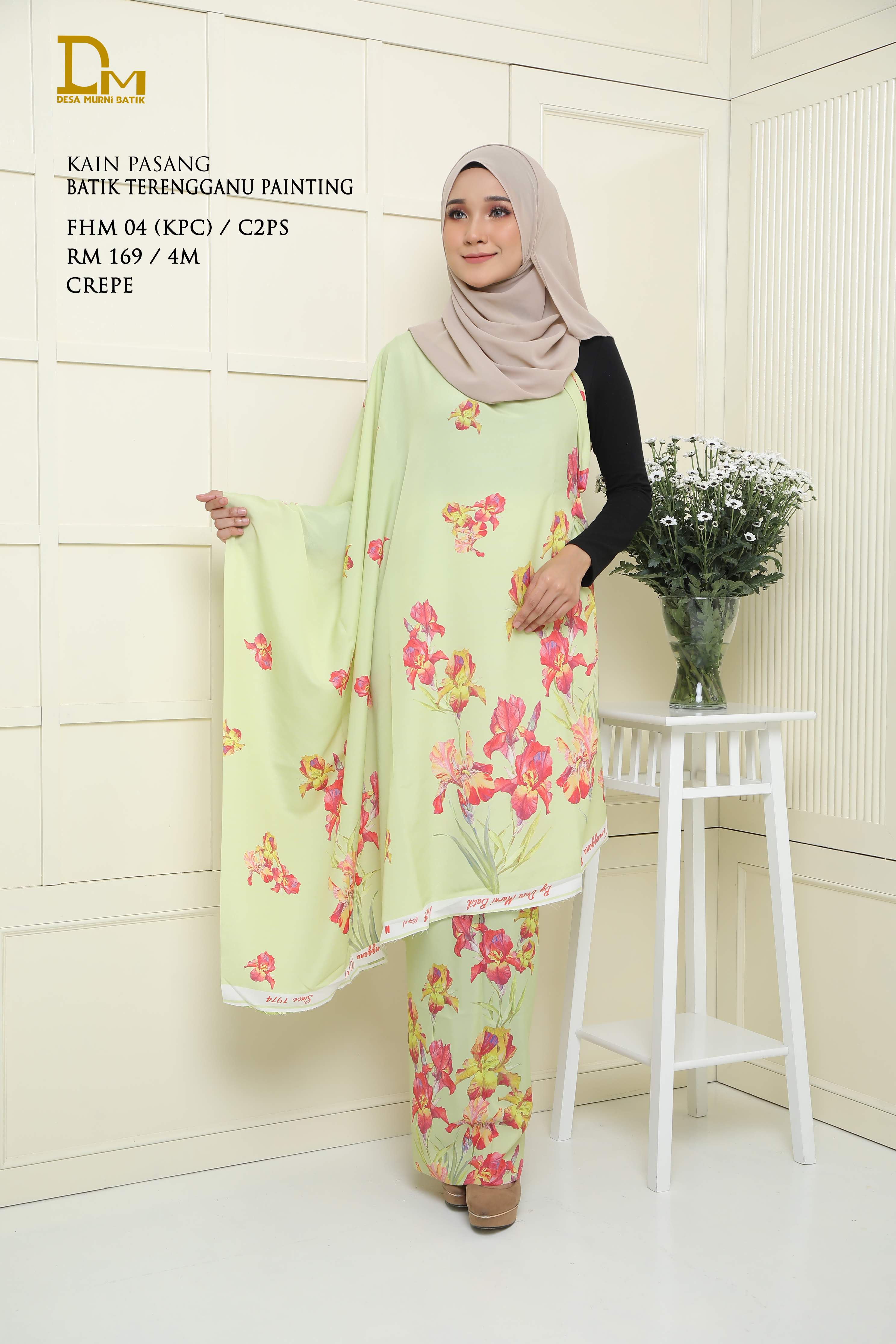 BATIK TERENGGANU PAINTING FHM 04 CREPE