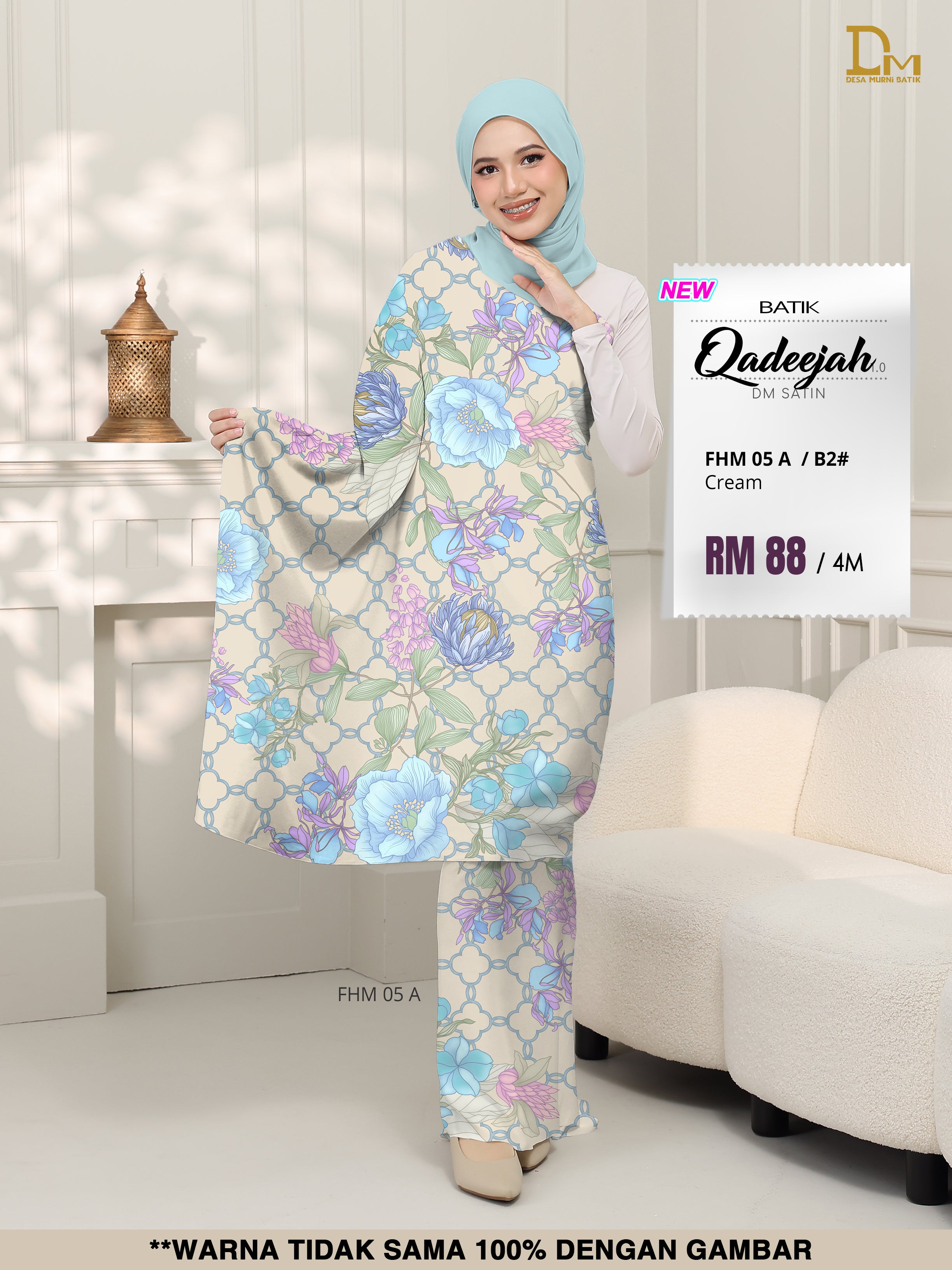 BATIK QADEEJAH SATIN FHM 05 A