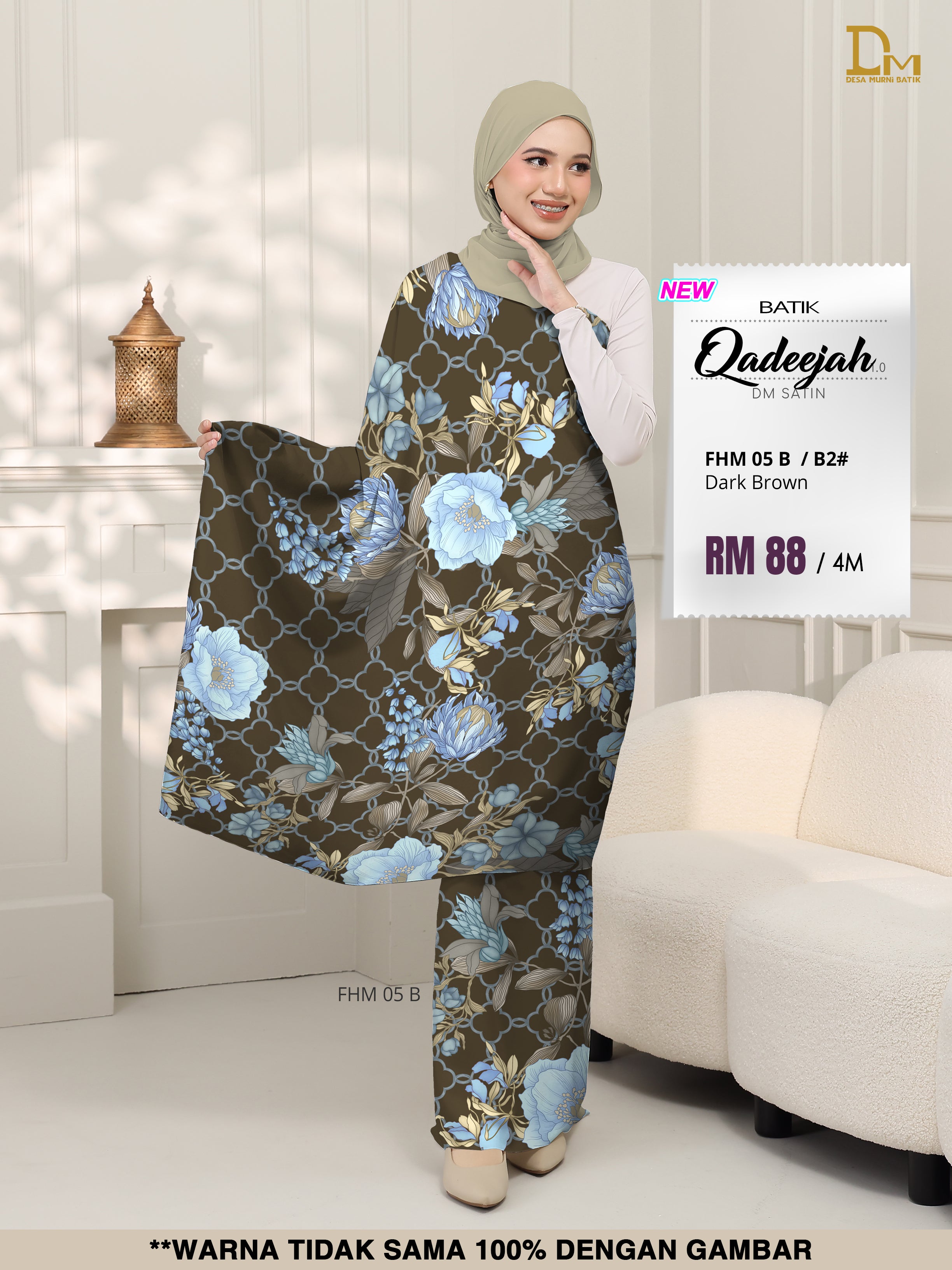 BATIK QADEEJAH SATIN FHM 05 B