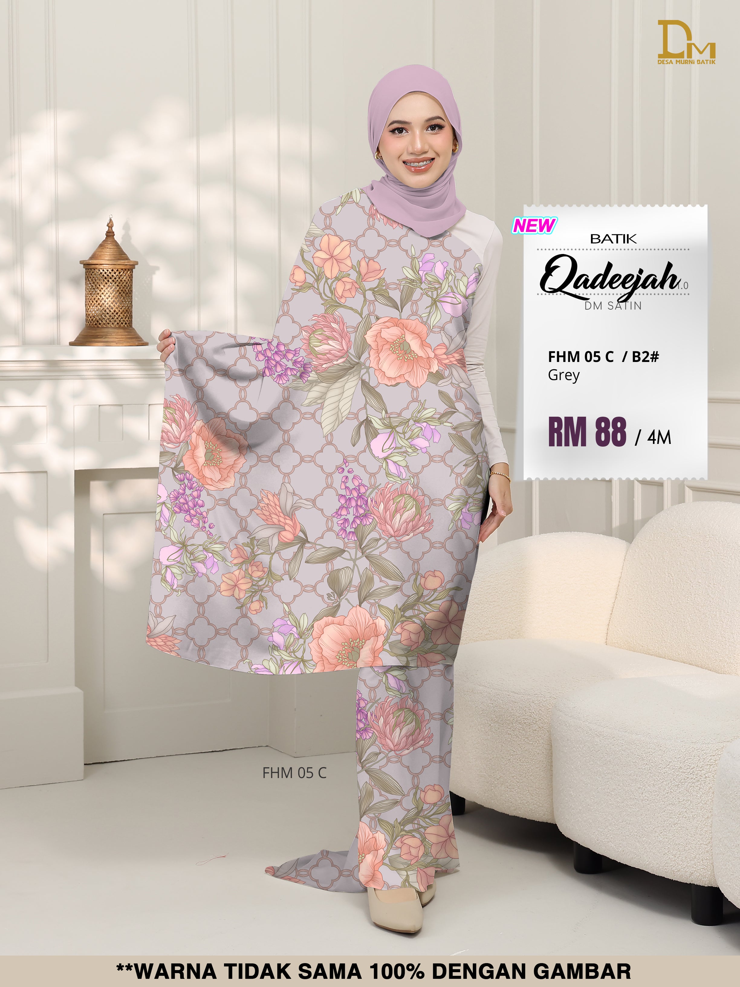 BATIK QADEEJAH SATIN FHM 05 C