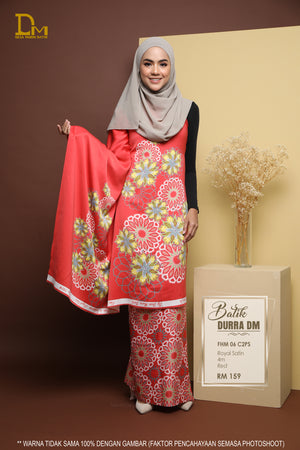 BATIK DURRA FHM 06 ROYAL SATIN RED