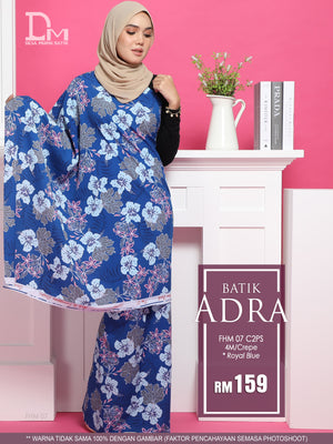 BATIK ANDRA FHM 07 CREPE ROYAL BLUE