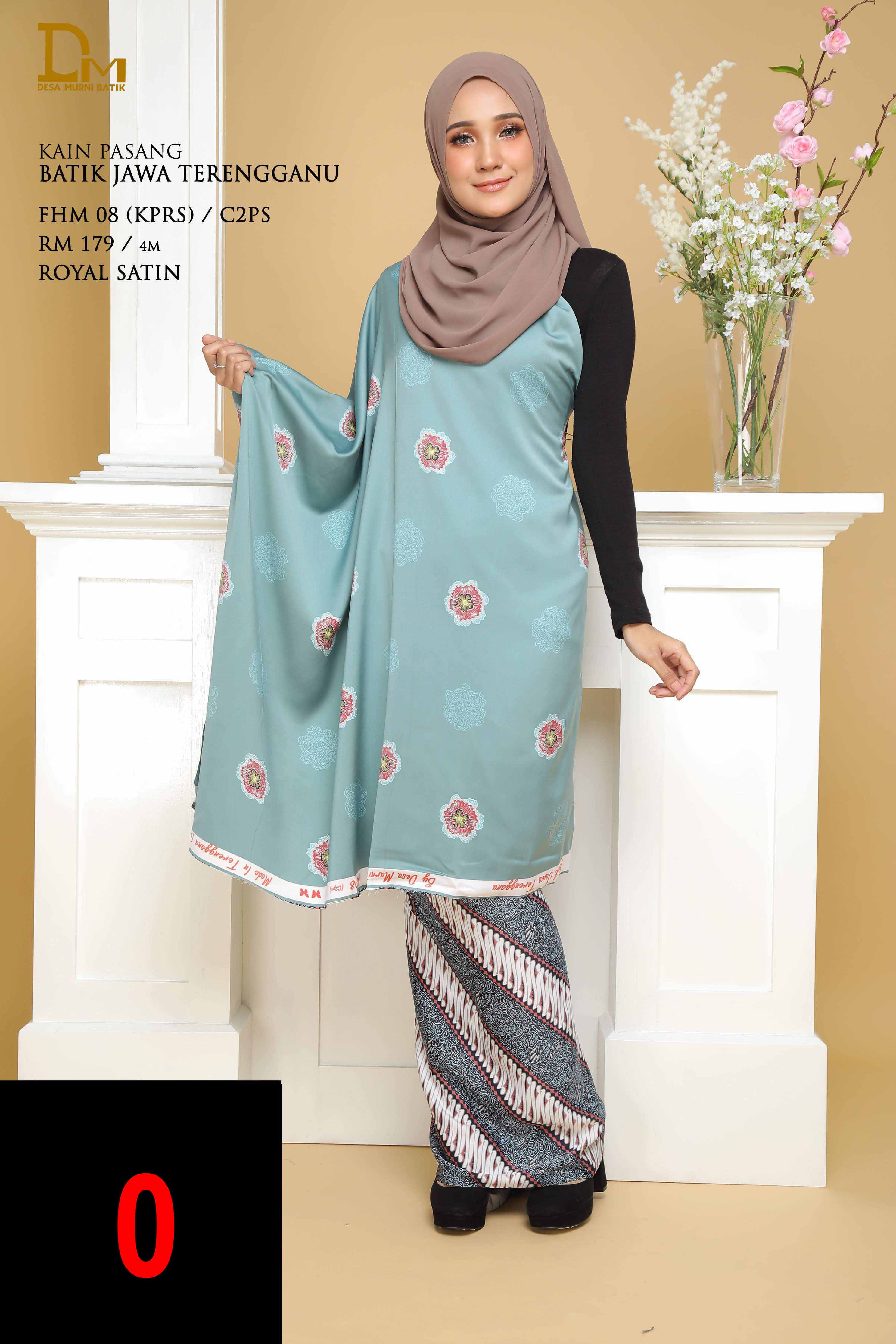 BATIK JAWA TERENGGANU FHM 08 ROYAL SATIN