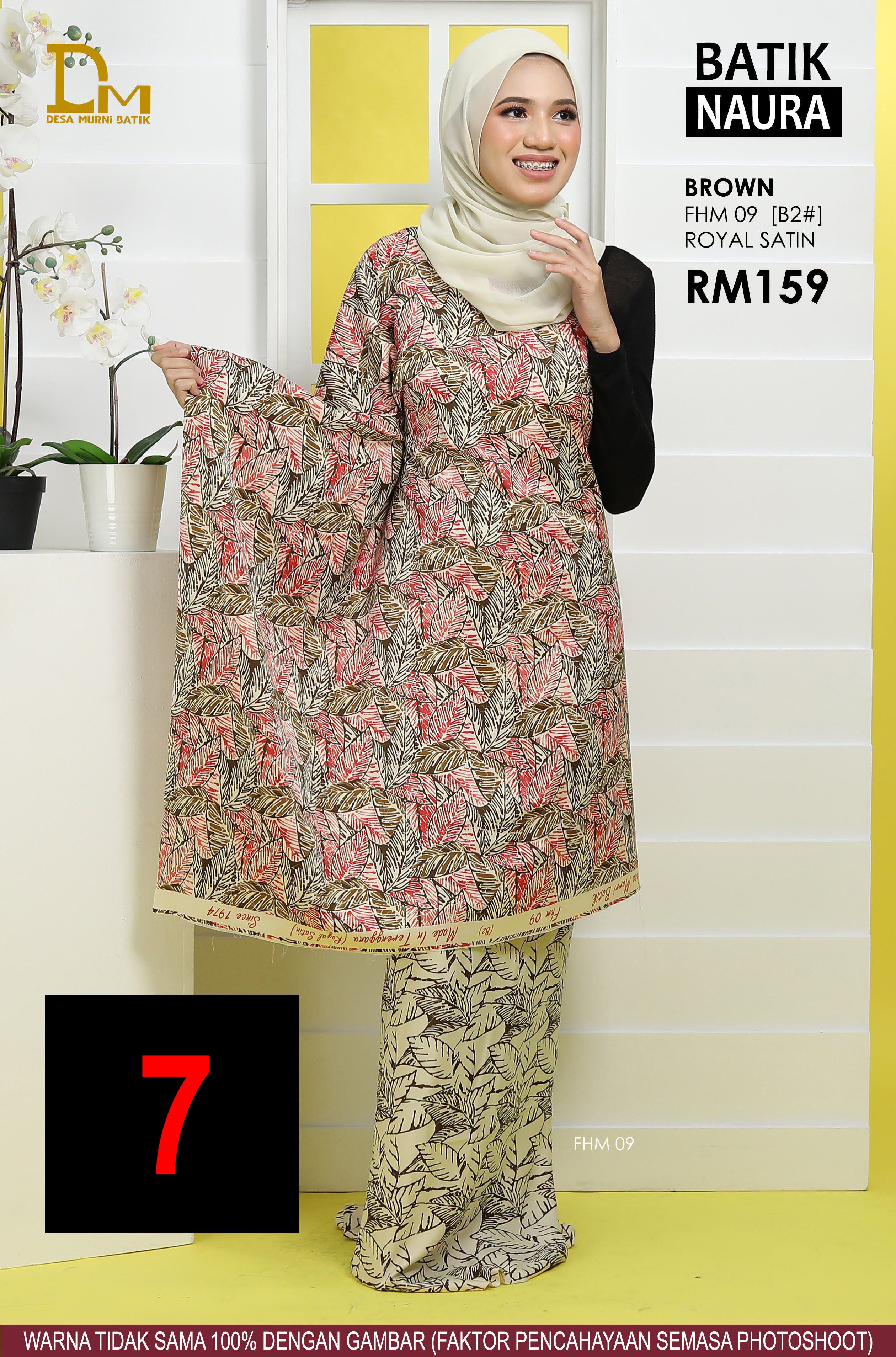 BATIK NAURA ROYAL SATIN FHM 09 BROWN
