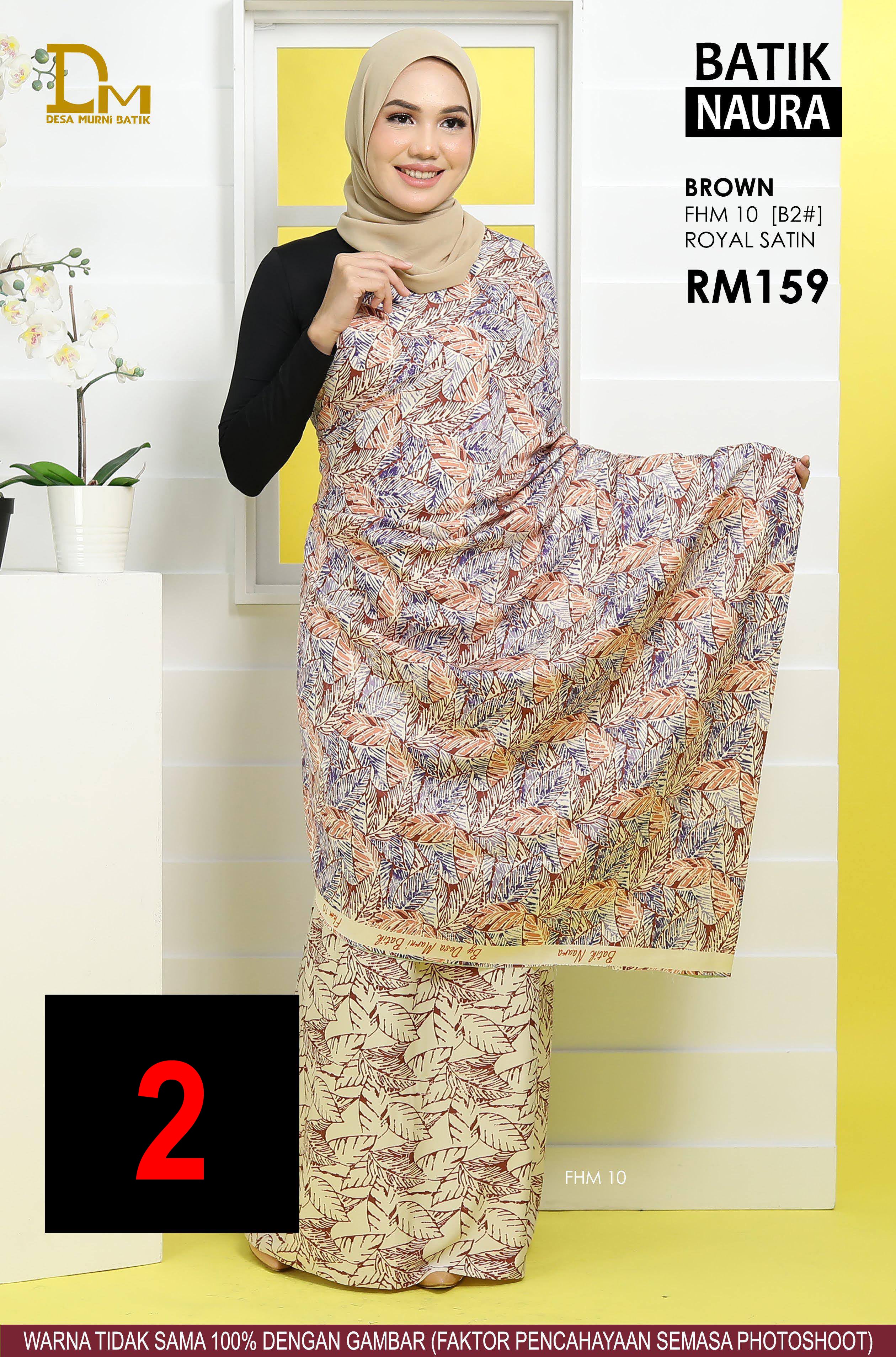 BATIK NAURA ROYAL SATIN FHM 10 BROWN