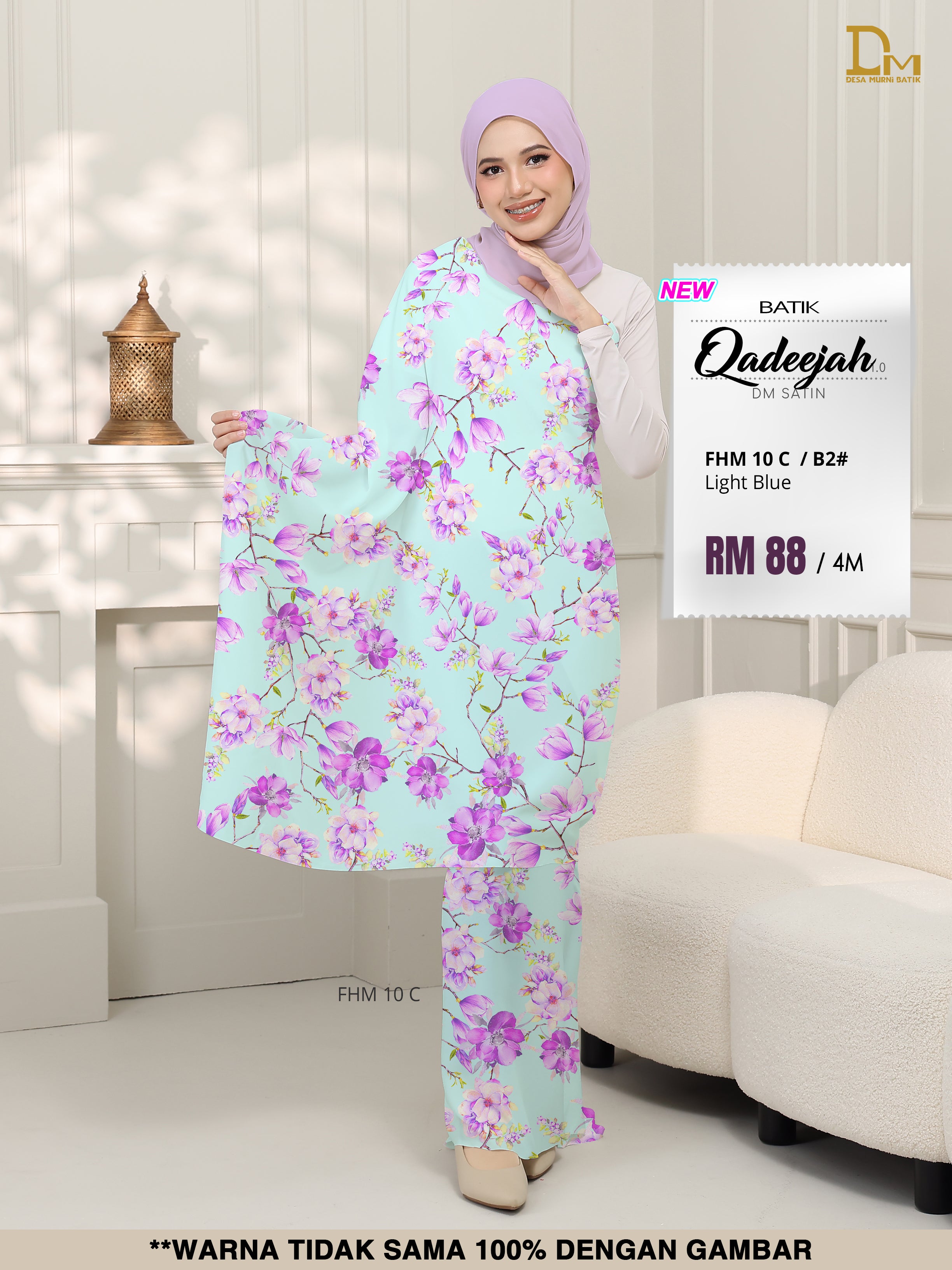 BATIK QADEEJAH SATIN FHM 10 C