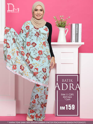 BATIK ANDRA FHM 11 CREPE CYAN