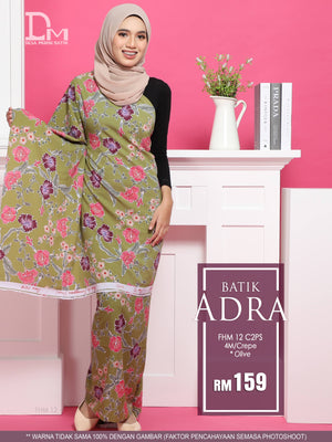 BATIK ANDRA FHM 12 CREPE OLIVE
