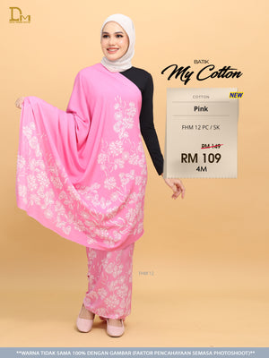 BATIK MY COTTON FHM 12 PC / SK PINK