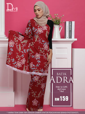 BATIK ANDRA FHM 16 CREPE RED