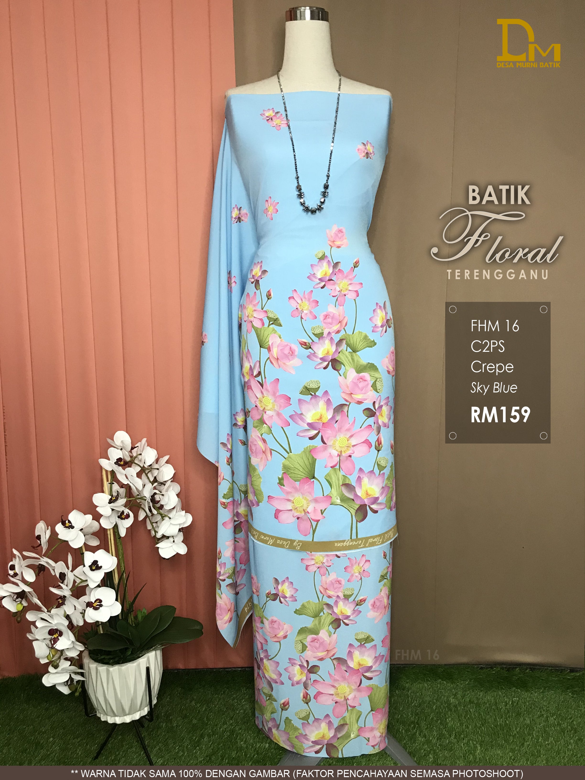 BATIK FLORAL TERENGGANU CREPE FHM 16