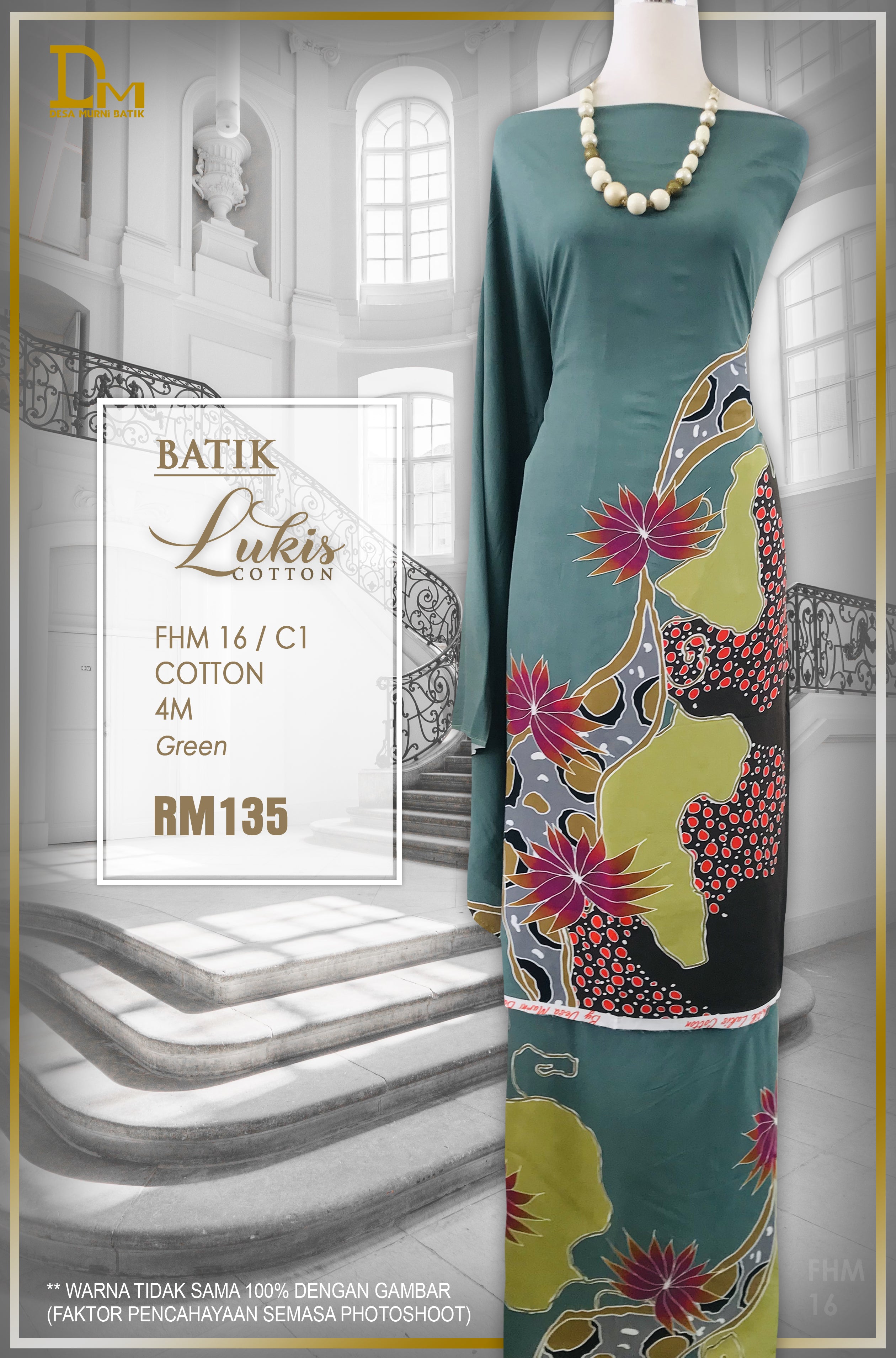 BATIK LUKIS TERENGGANU COTTON FHM 16