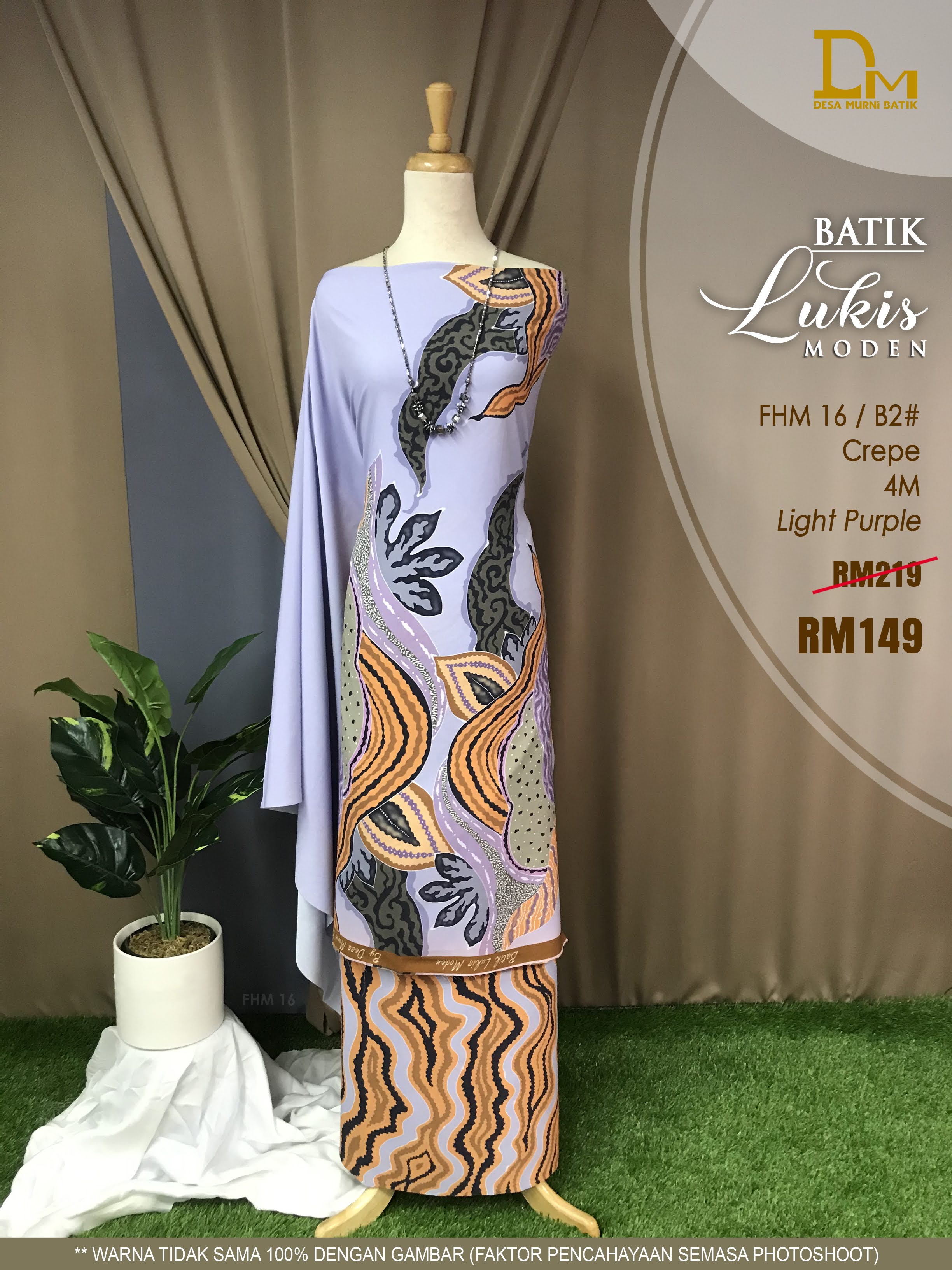 BATIK LUKIS MODEN CREPE FHM 16
