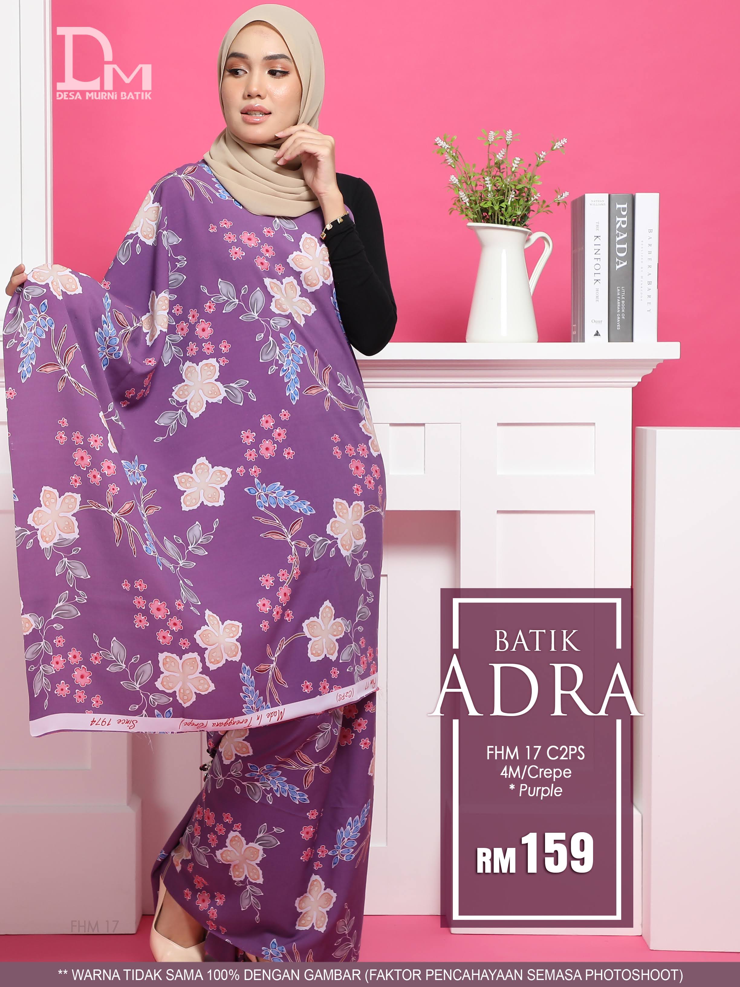 BATIK ANDRA FHM 17 CREPE PURPLE