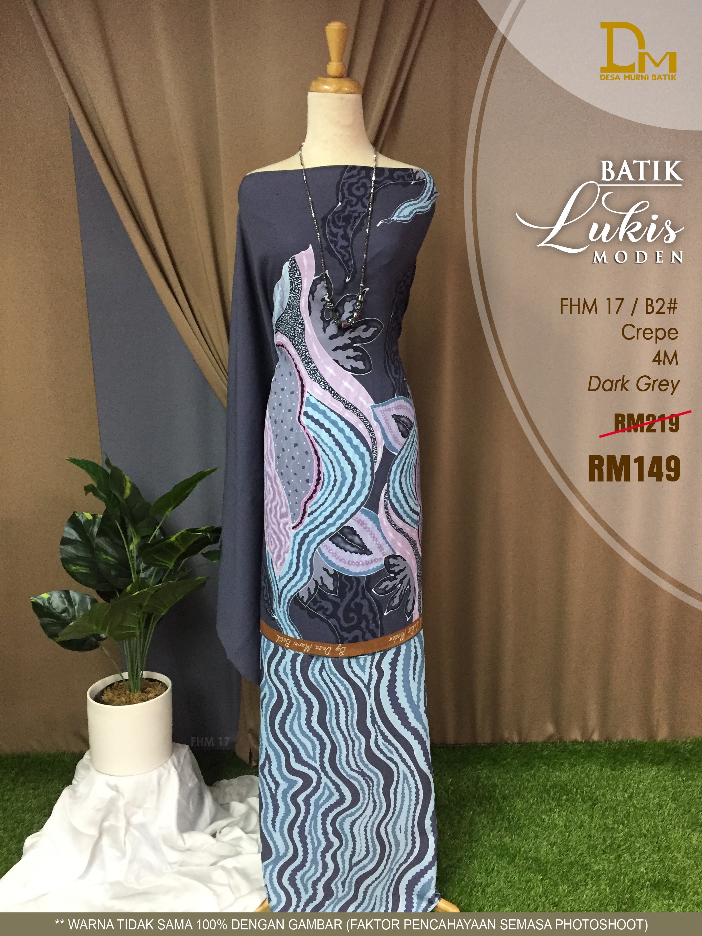 BATIK LUKIS MODEN CREPE FHM 17
