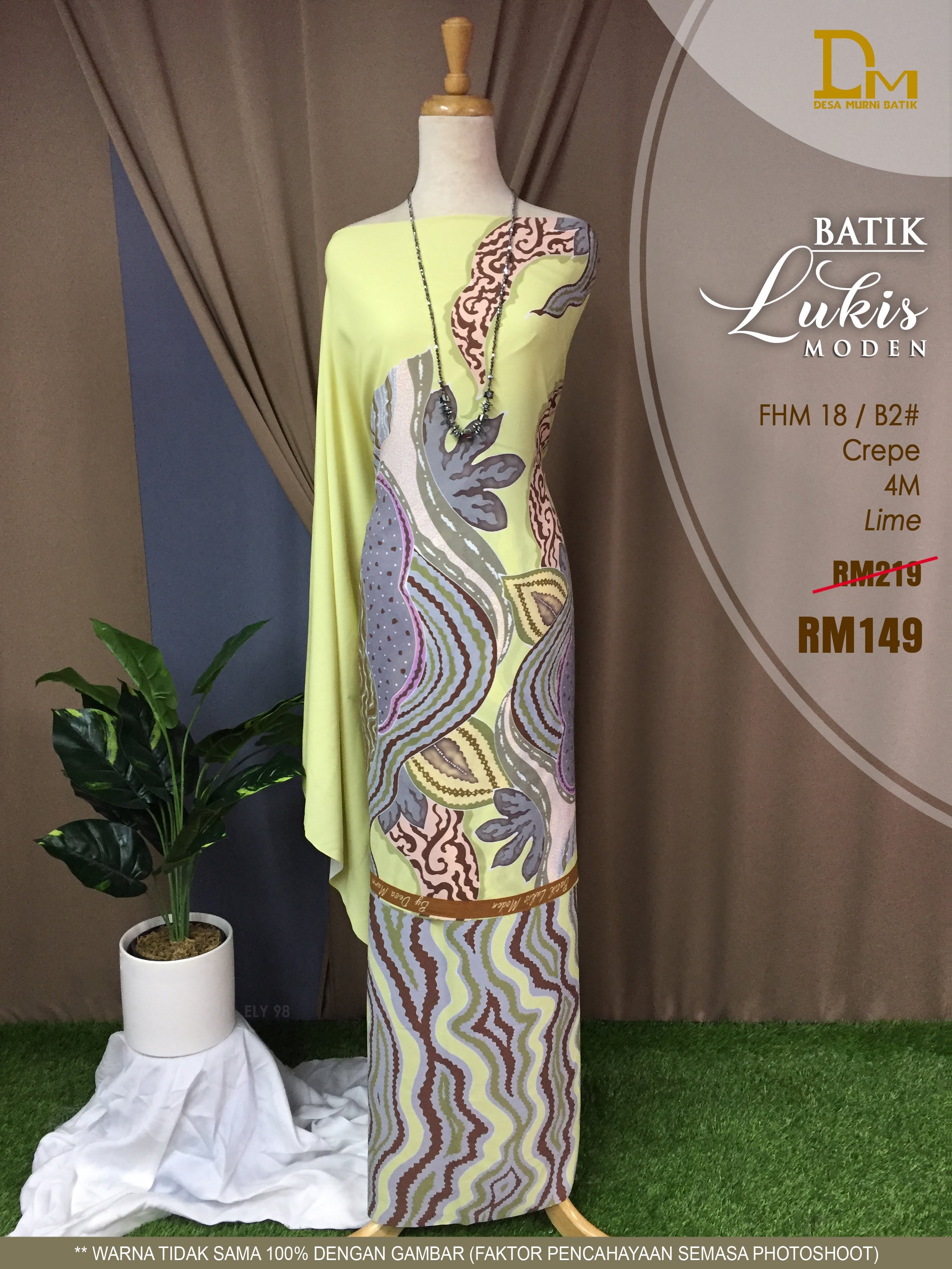 BATIK LUKIS MODEN CREPE FHM 18