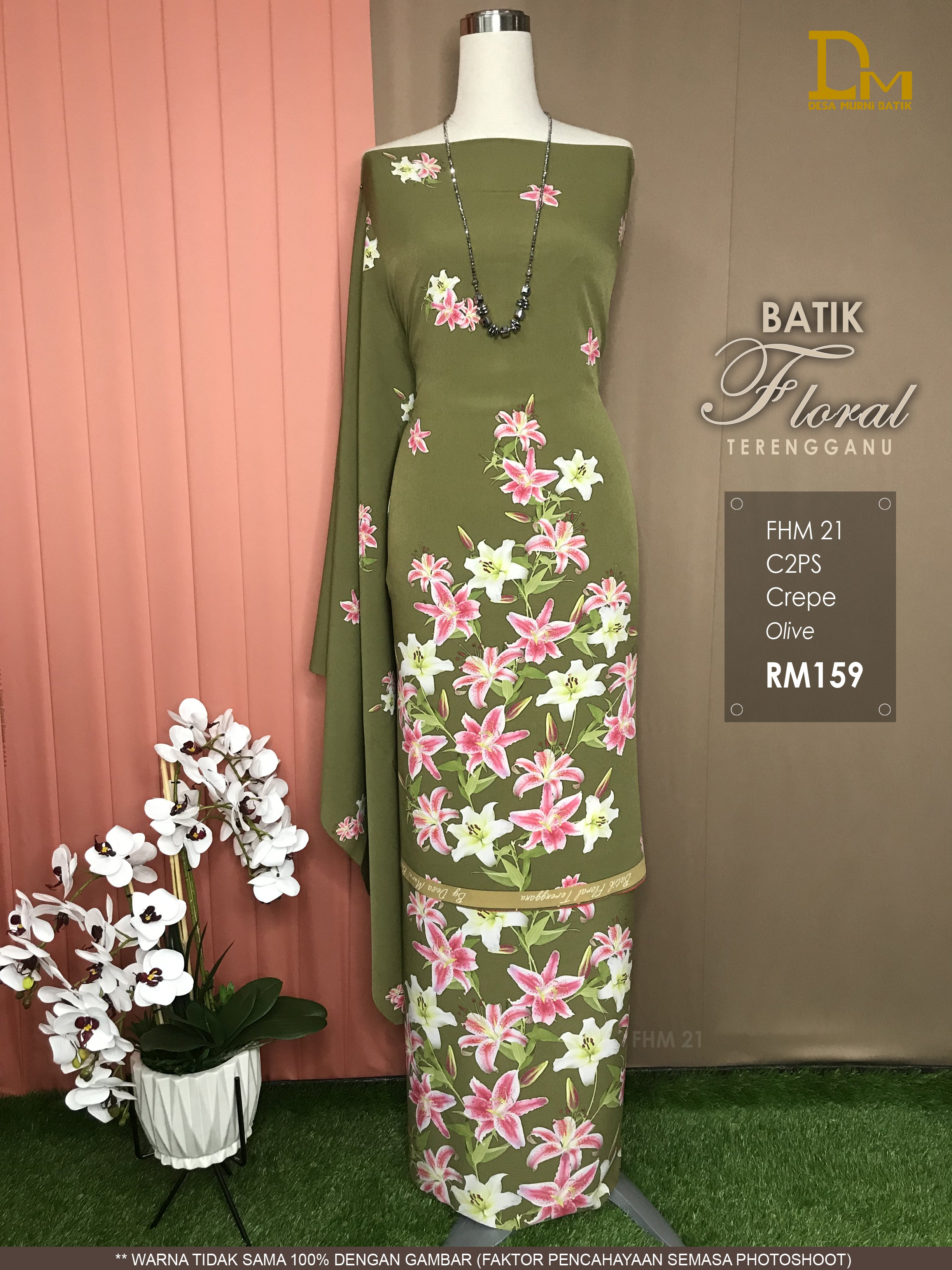 BATIK FLORAL TERENGGANU CREPE FHM 21