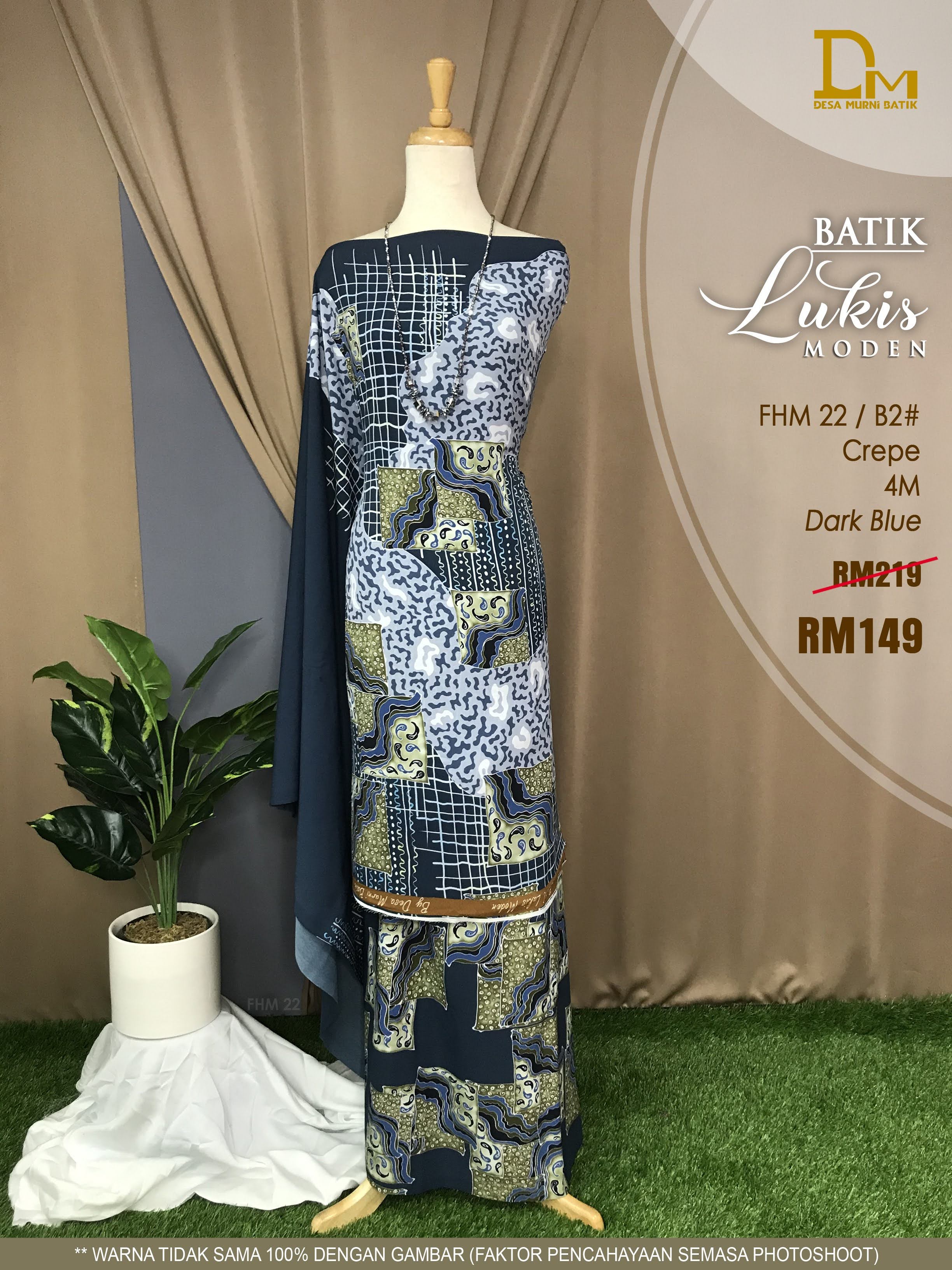 BATIK LUKIS MODEN CREPE FHM 22