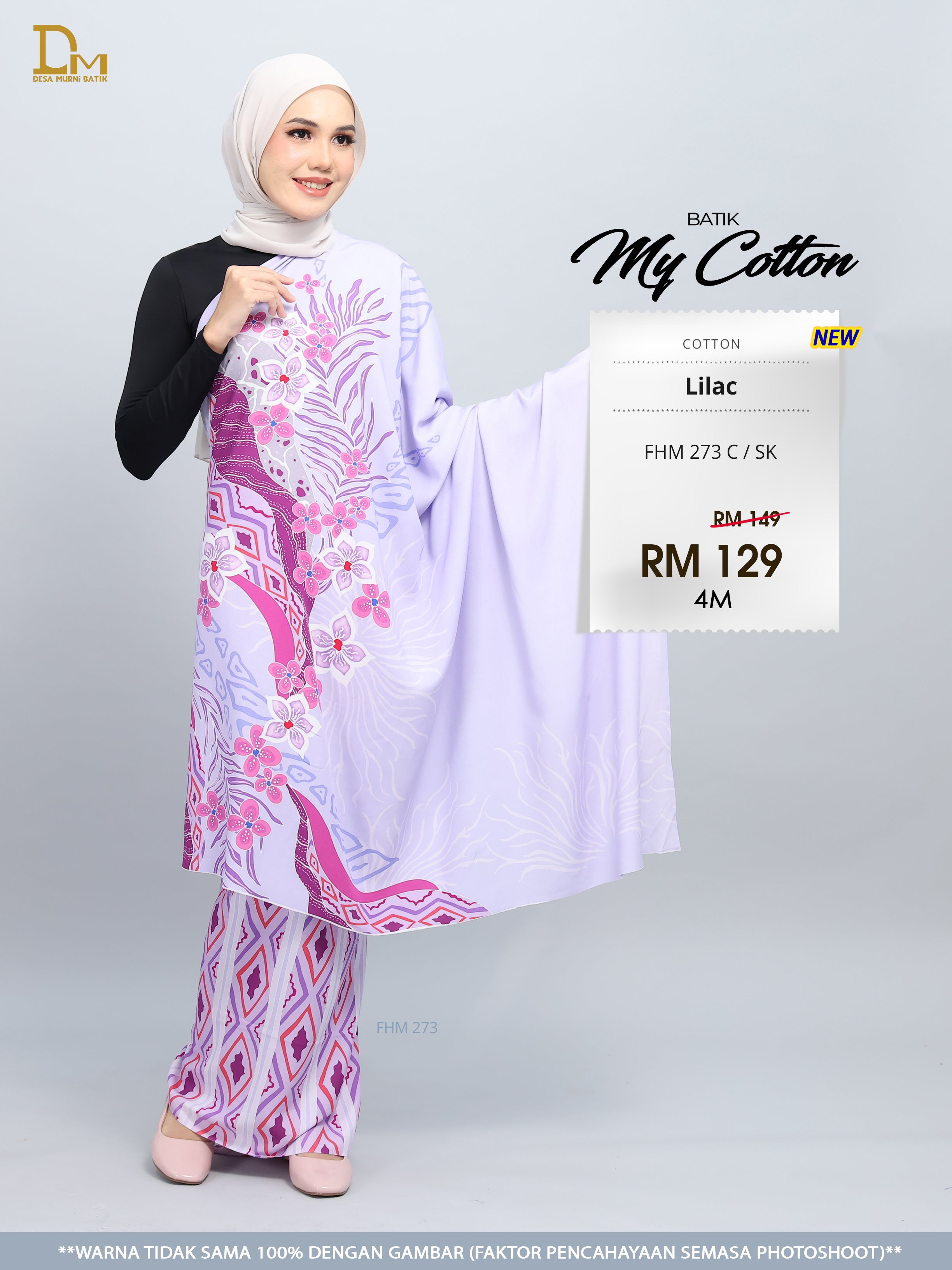 BATIK MY COTTON FHM 273 C / SK LILAC