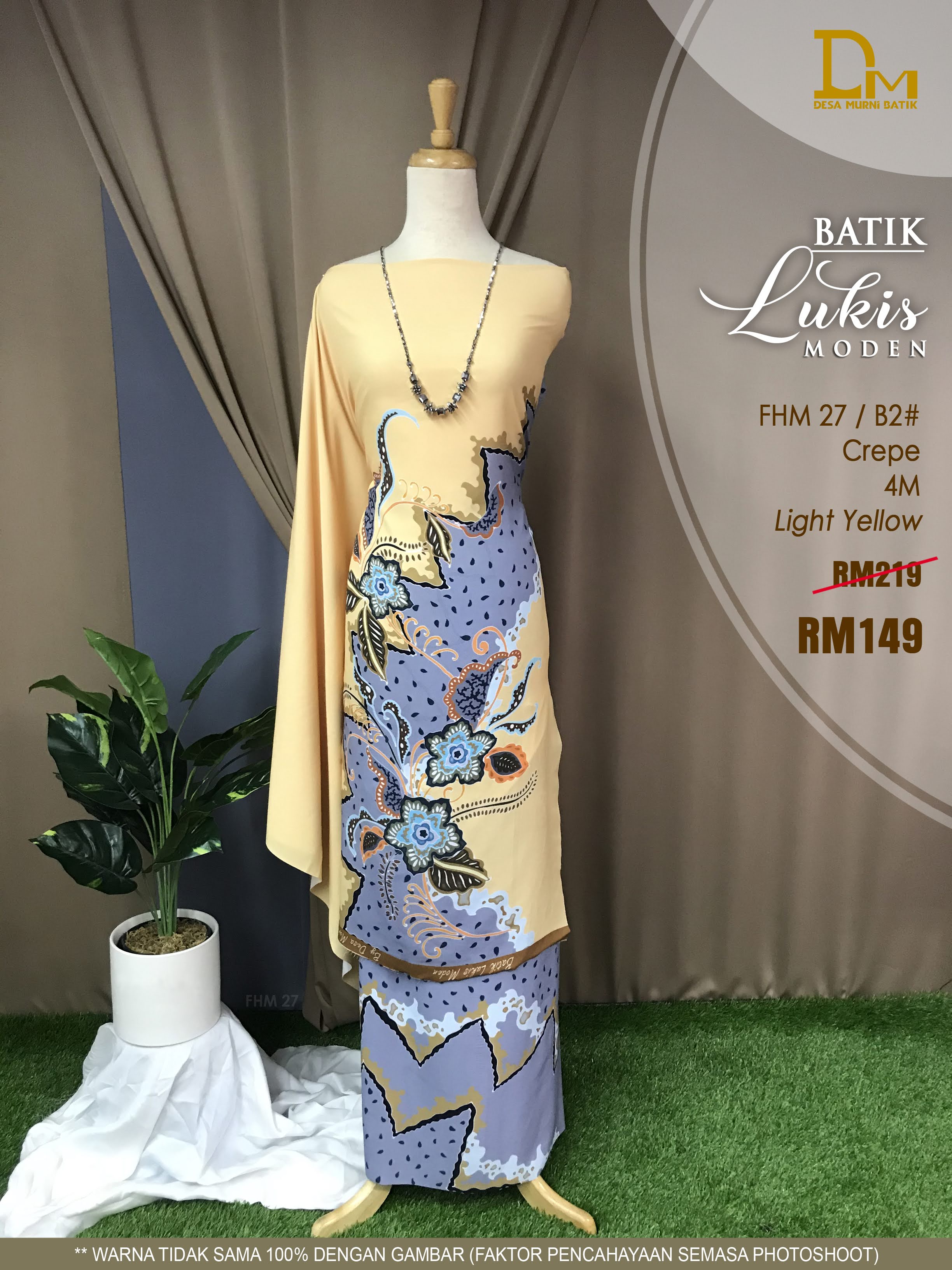 BATIK LUKIS MODEN CREPE FHM 27