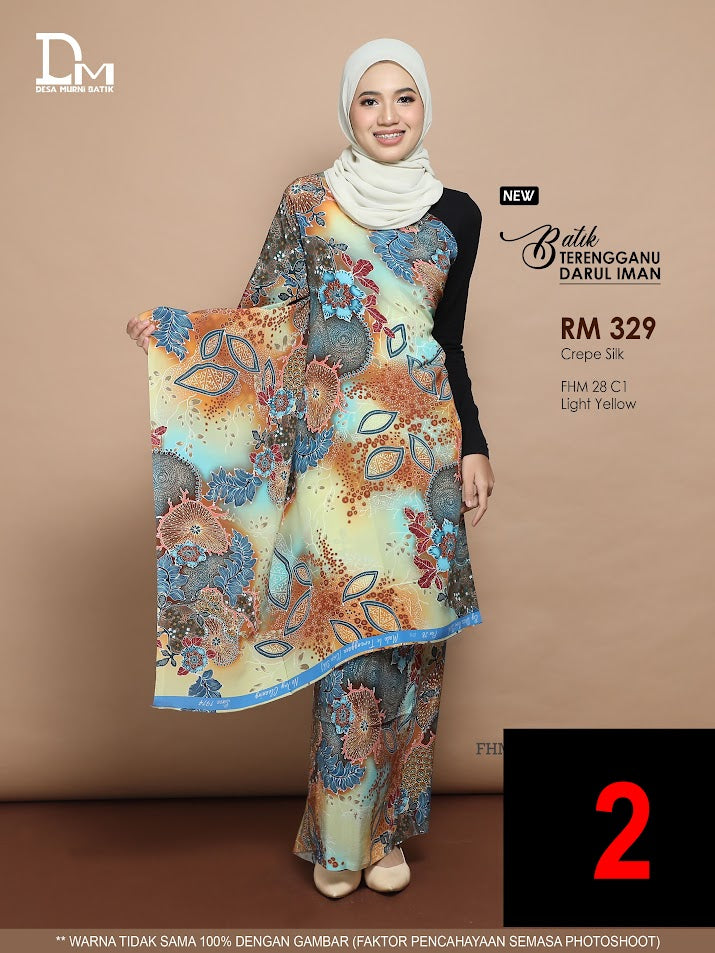 BATIK TERENGGANU DARUL IMAN CREPE SILK FHM 28