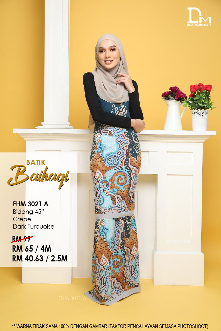 BAIHAQI FHM 3021 A DARK TURQUOISE