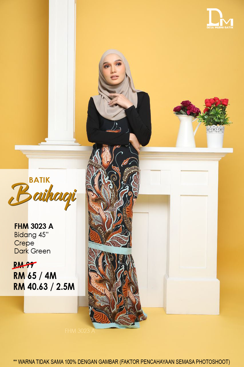 BAIHAQI FHM 3023 A DARK GREEN