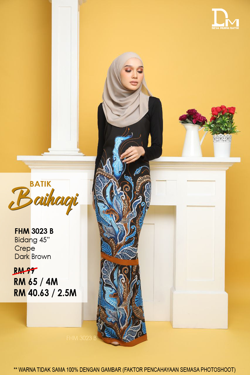 BAIHAQI FHM 3023 B DARK BROWN