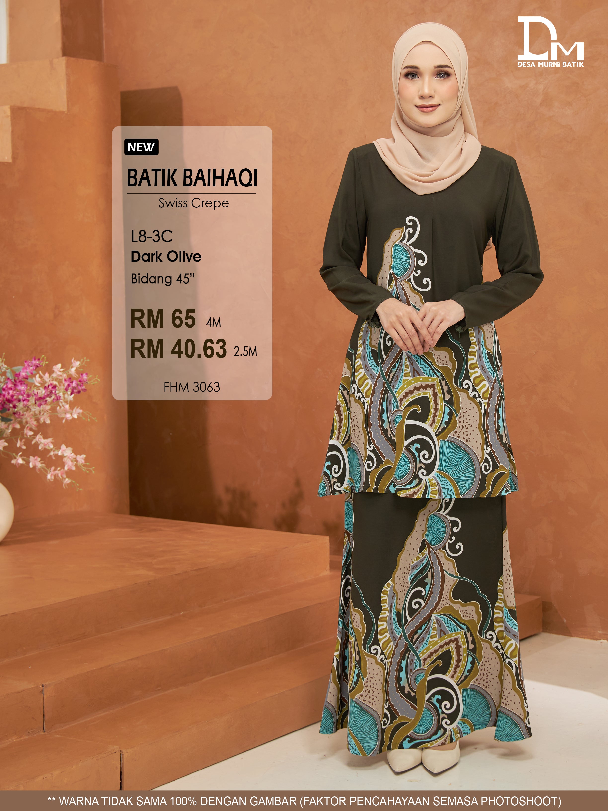 BAIHAQI L 8-3 DARK OLIVE