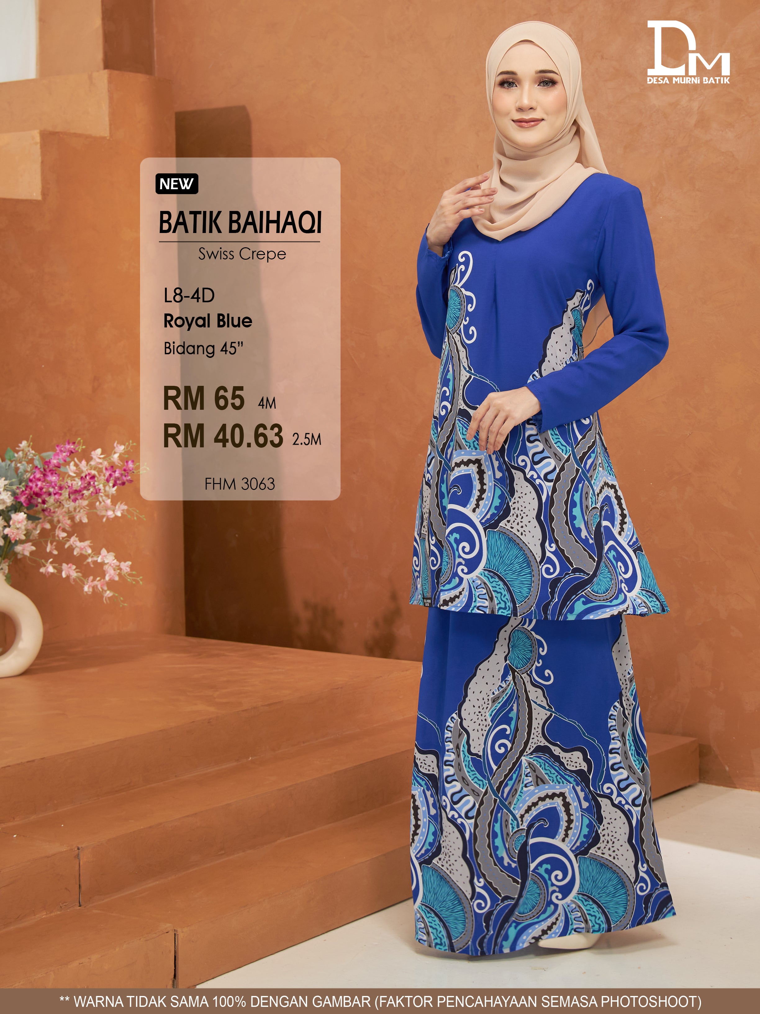 BAIHAQI L 8-4 ROYAL BLUE