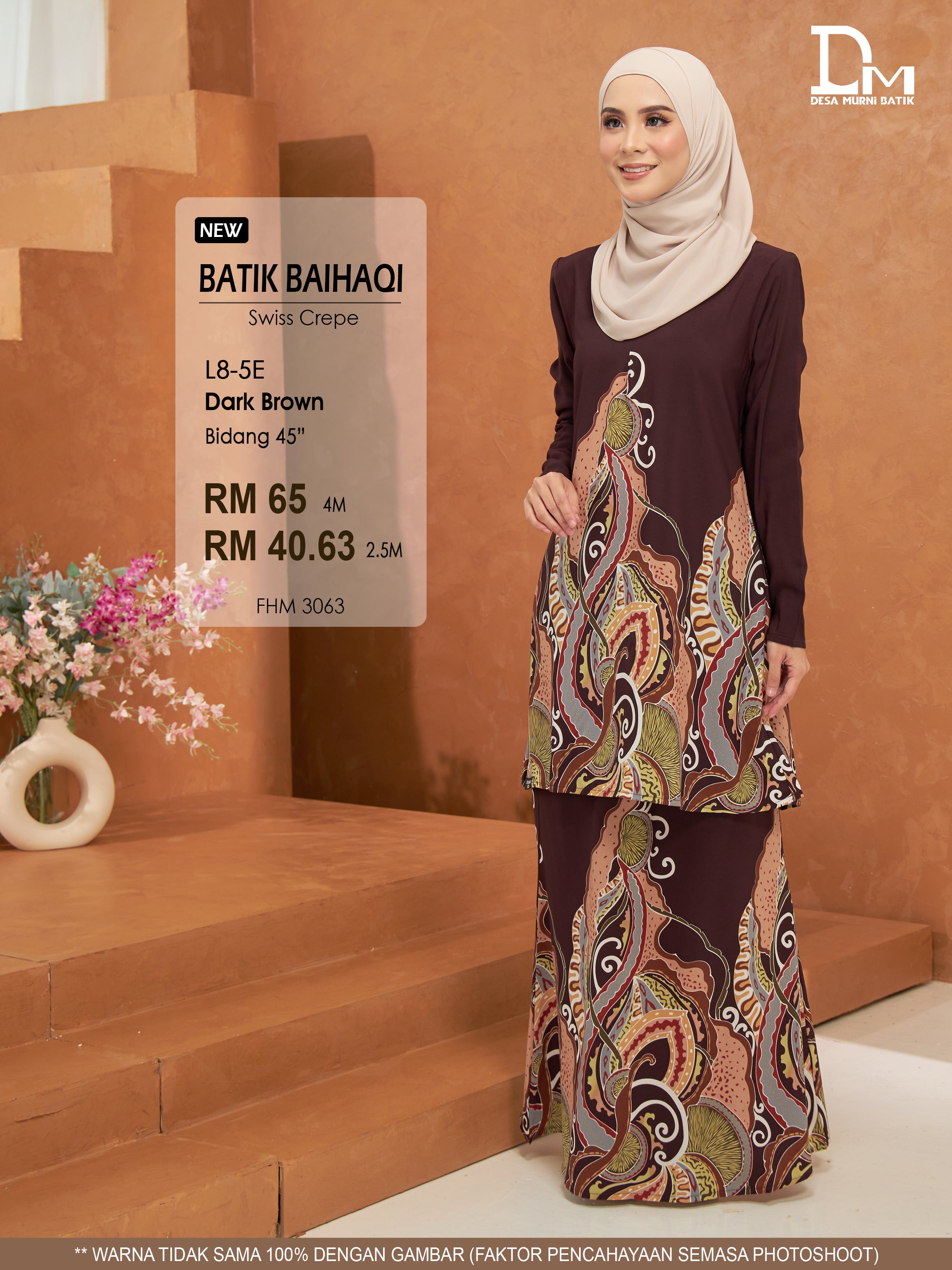 BAIHAQI L 8-5 DARK BROWN