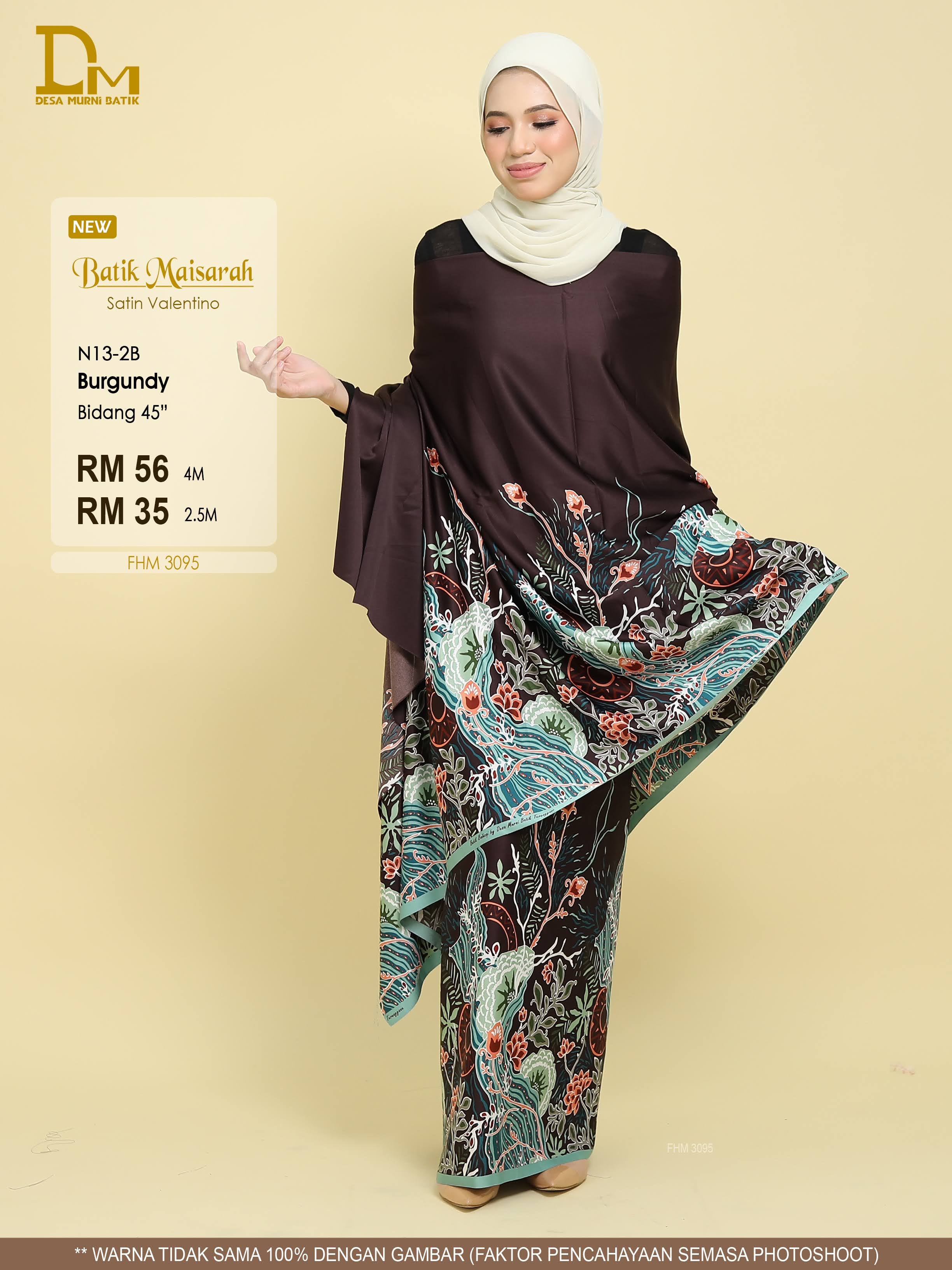 MAISARAH N 13-2 BURGUNDY
