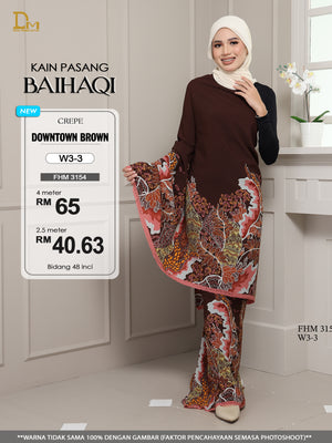 BAIHAQI W 3-3 DOWNTOWN BROWN
