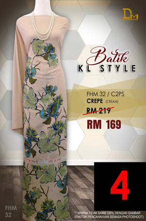 BATIK KL STYLE CREPE FHM 32 CREAM