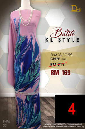 BATIK KL STYLE CREPE FHM 33 PINK